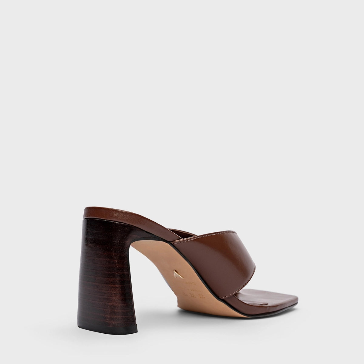 Open Mule Thong Heel - Vegetal Brunette COMING SOON
