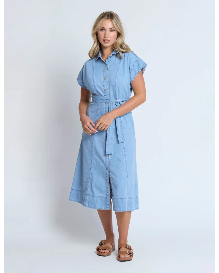 Duke Dress - Light Wash