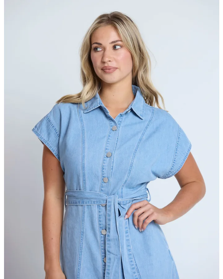 Stella + Gemma CLEARANCE Duke Dress - Light Wash