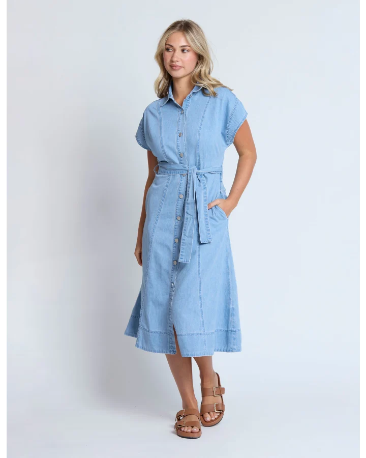 Duke Dress - Light Wash