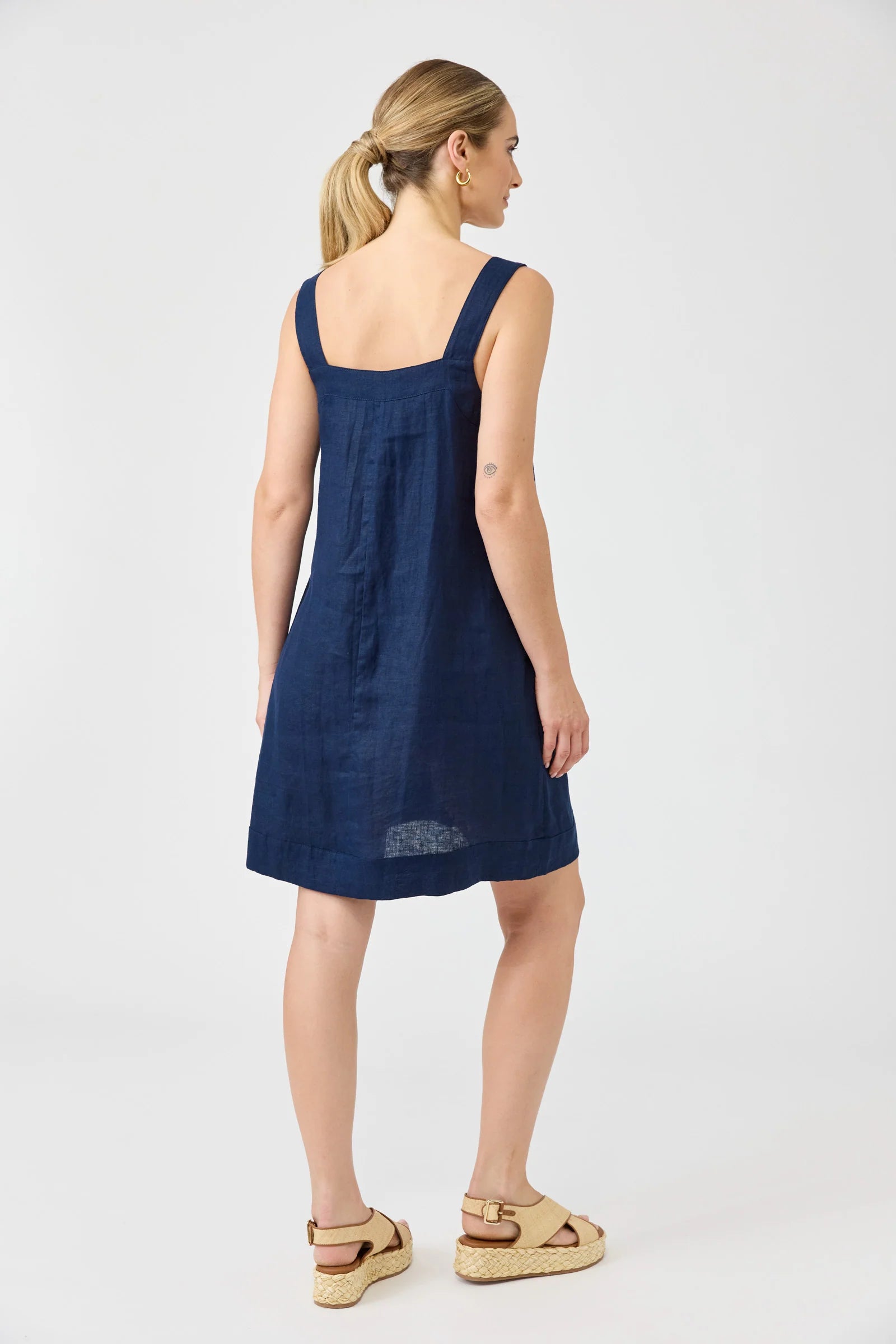 Studio Short Tank Dress - Indigo