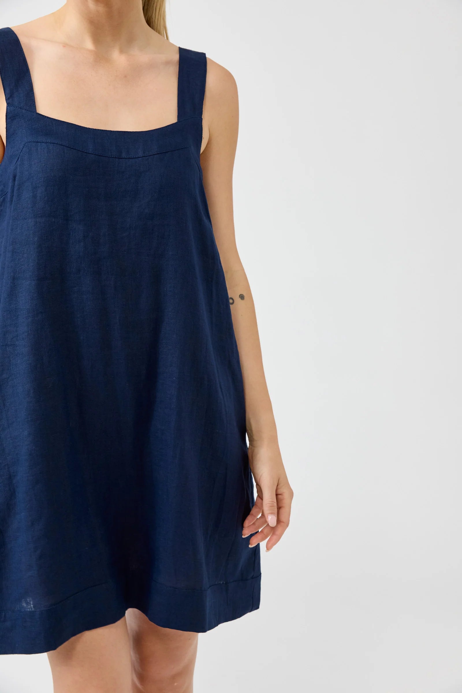 Studio Short Tank Dress - Indigo