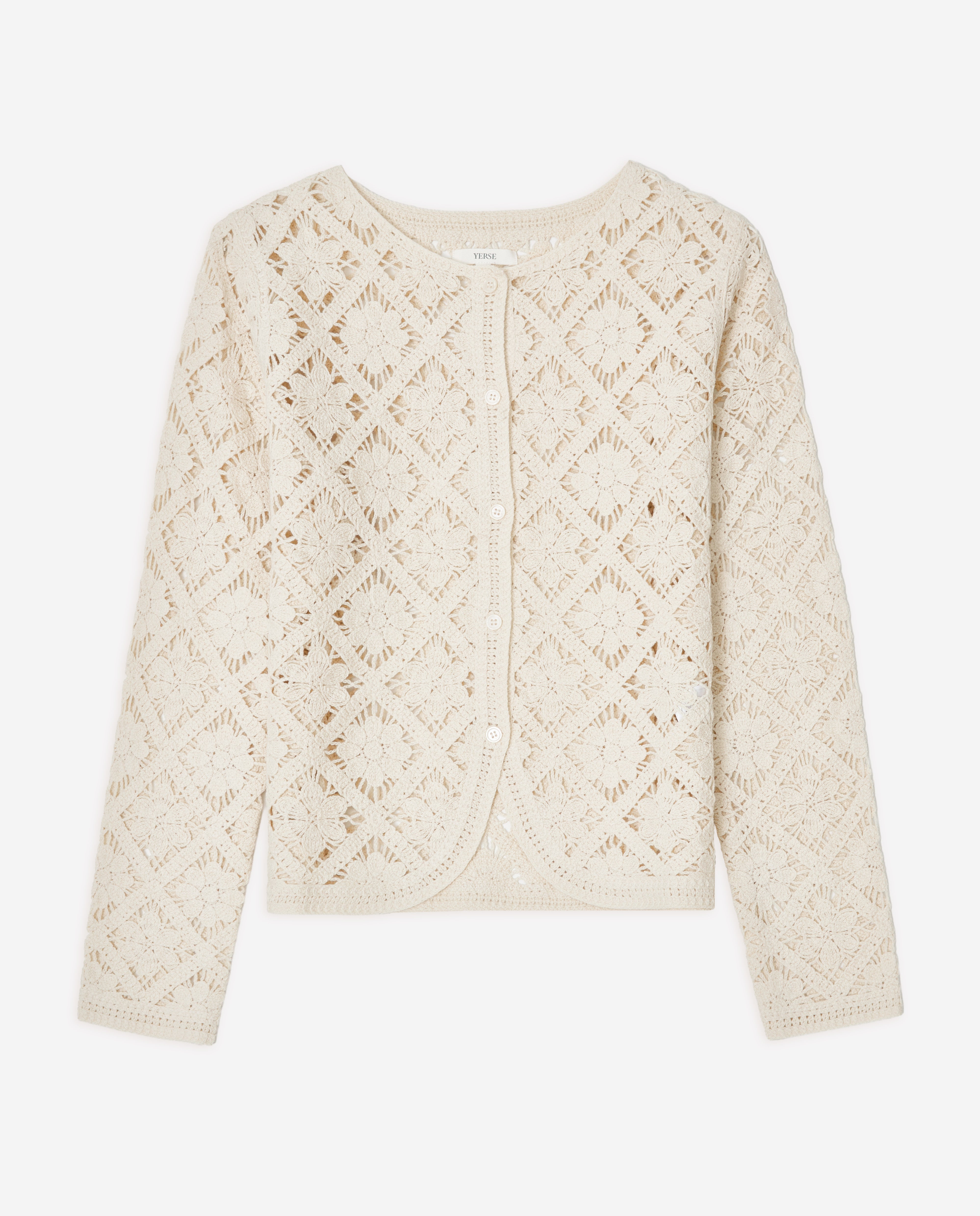 Sam Crochet Cardigan - Ecru COMING SOON