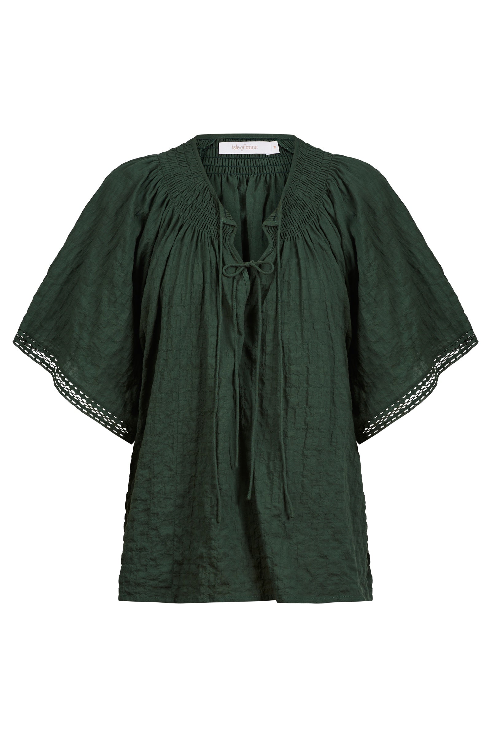 Esther Shirred Top - Myrtle