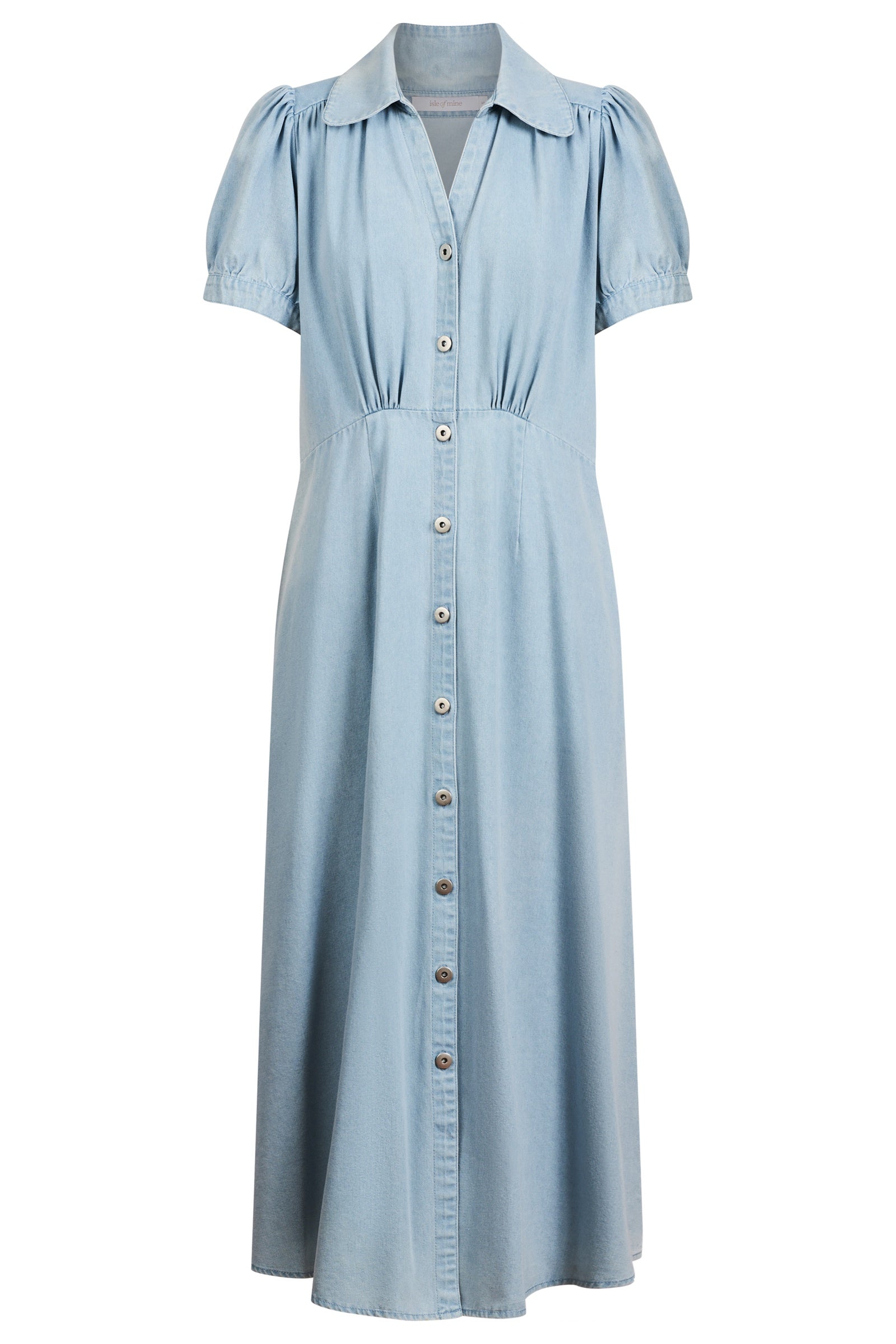 Sofie Denim Maxi Dress - Sky