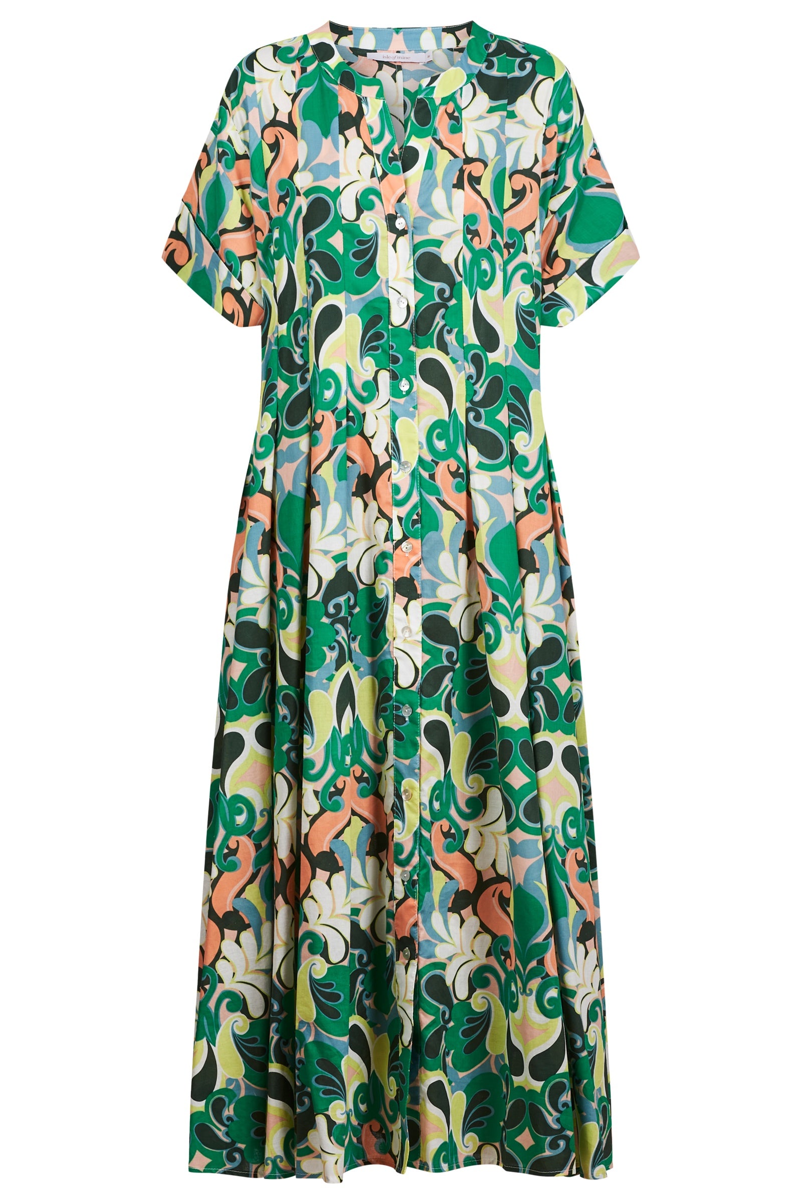 Aurora Pleat Maxi Dress - Paisley