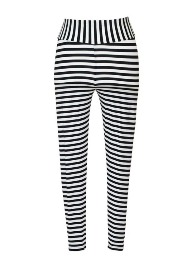 CLEARANCE 7/8 Tights - Stripe Knit