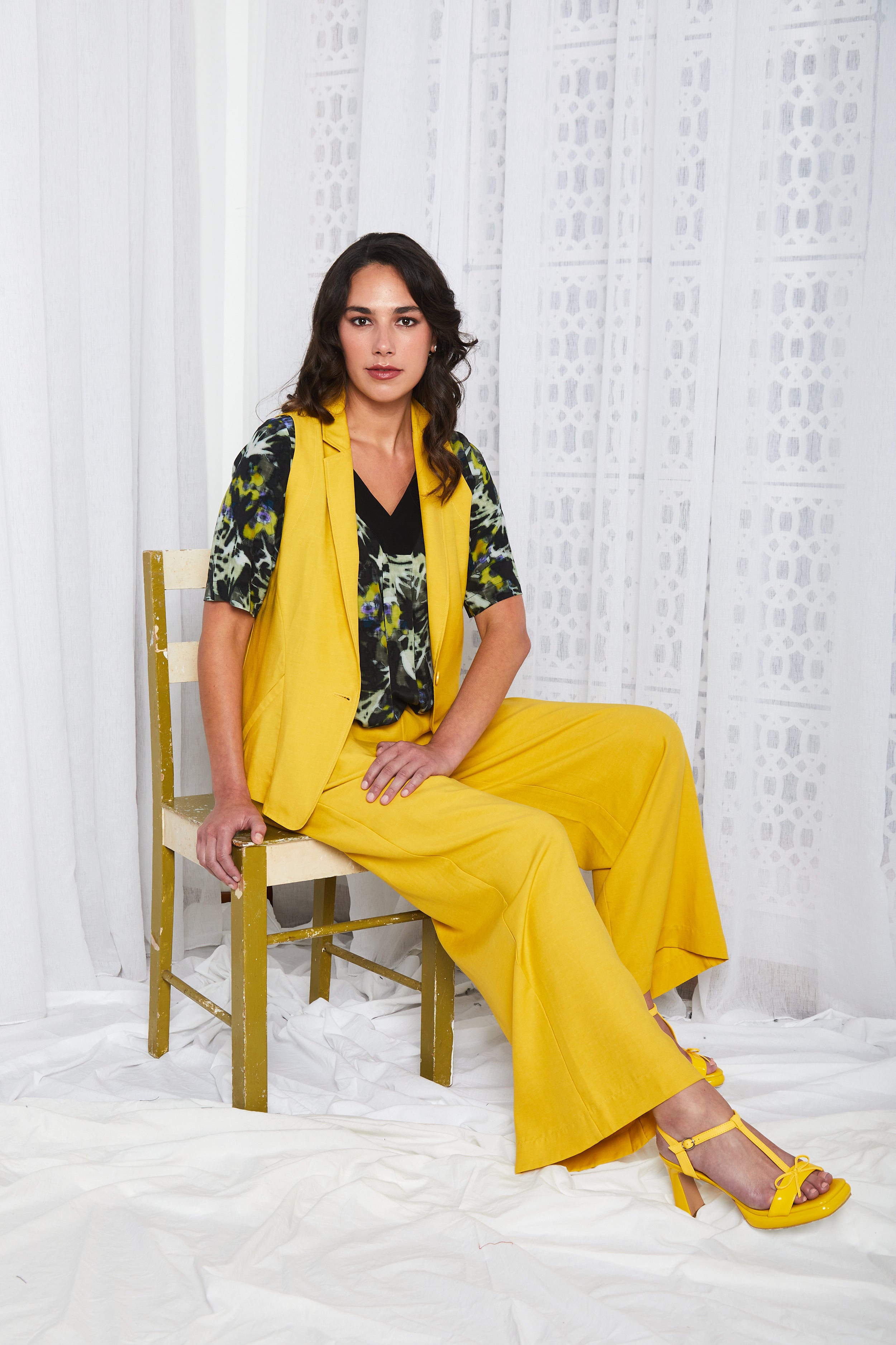 Soprano Boyfriend Vest - Harvest Gold