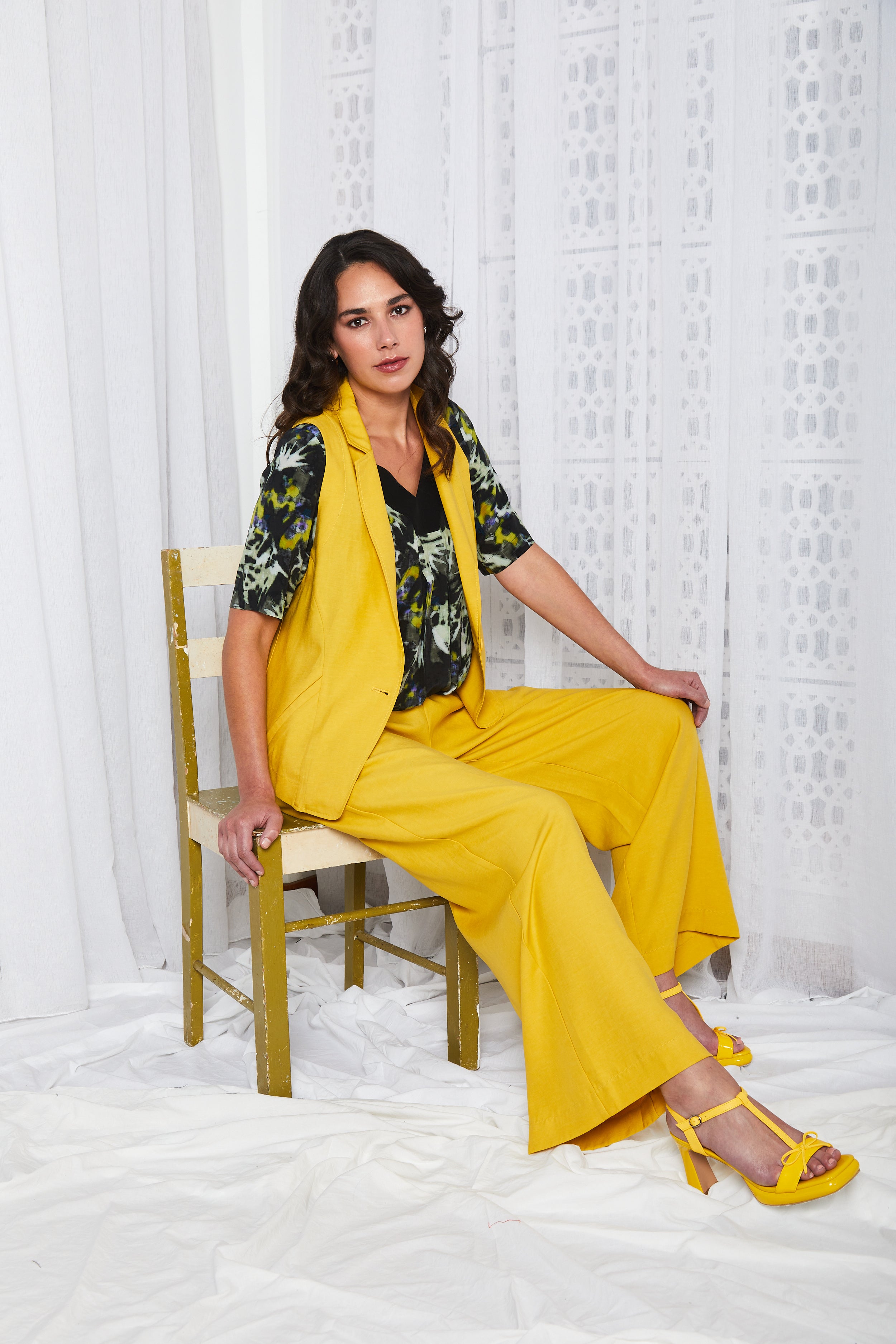 Soprano Boyfriend Vest - Harvest Gold