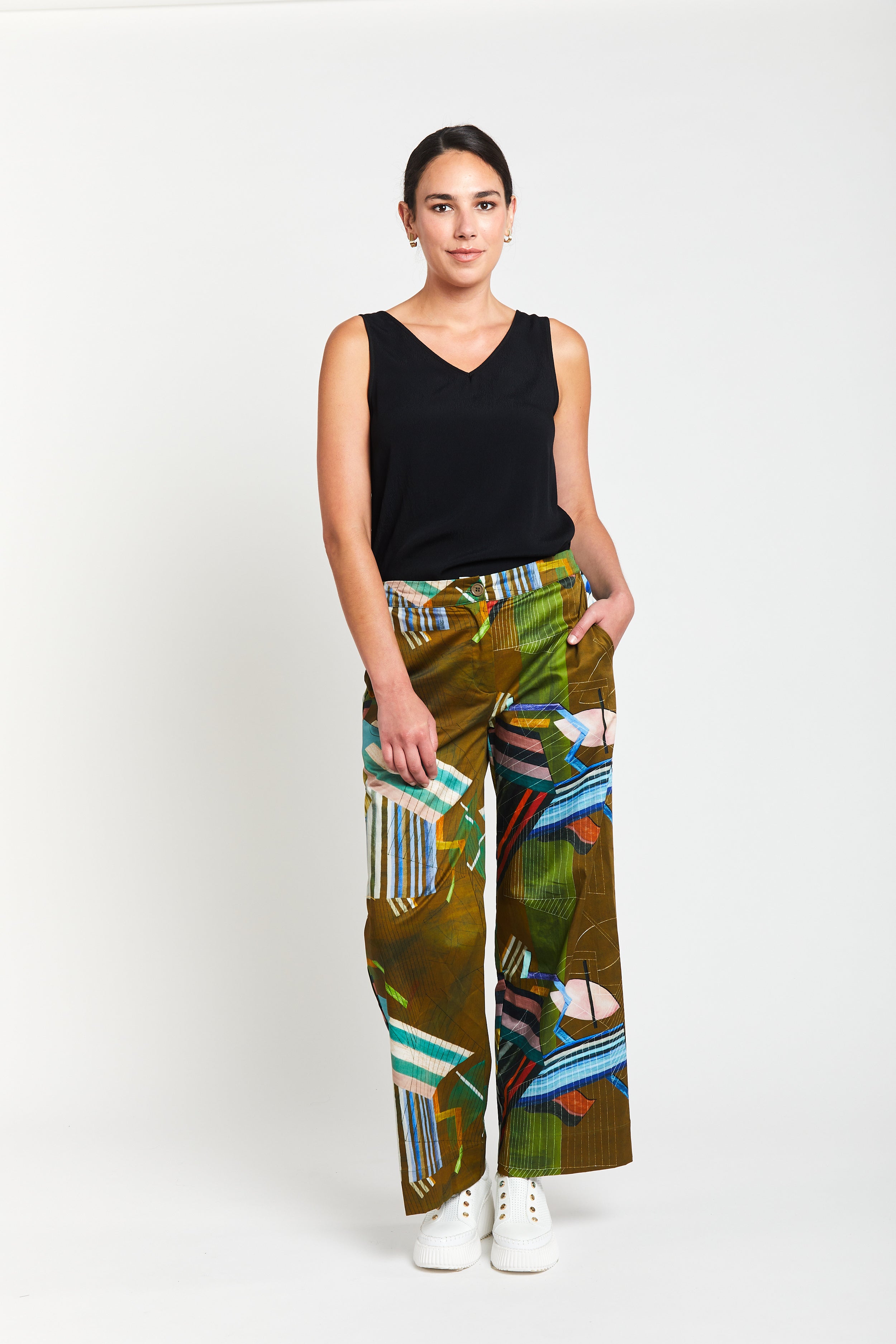 Picasso Boyfriend Pant - Multi