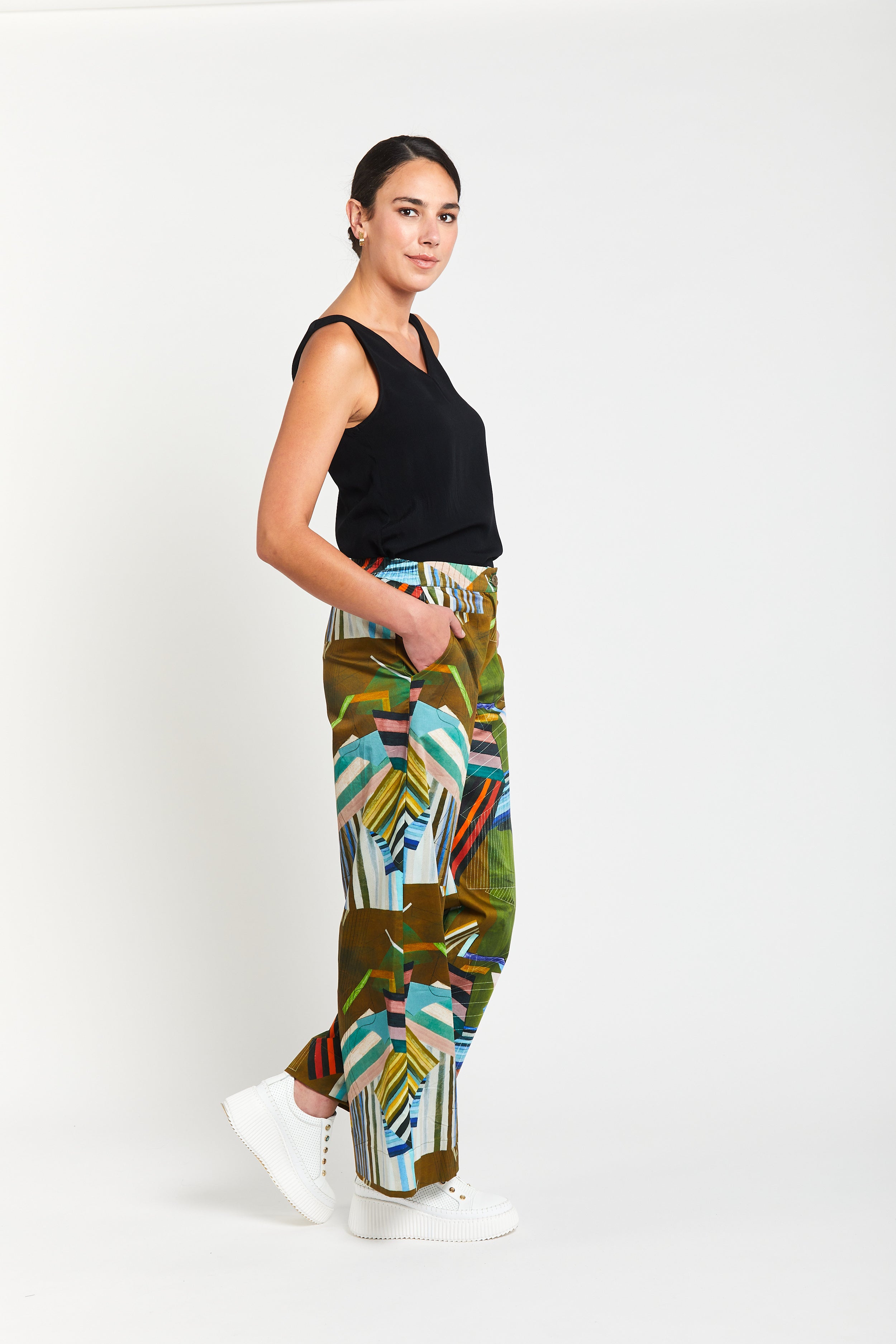 Picasso Boyfriend Pant - Multi