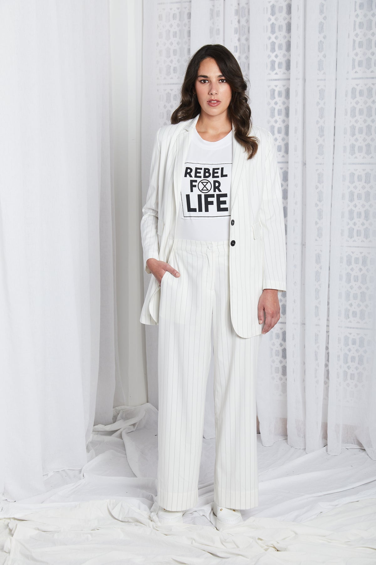 Obi CLEARANCE Rebel For Life Tee - White