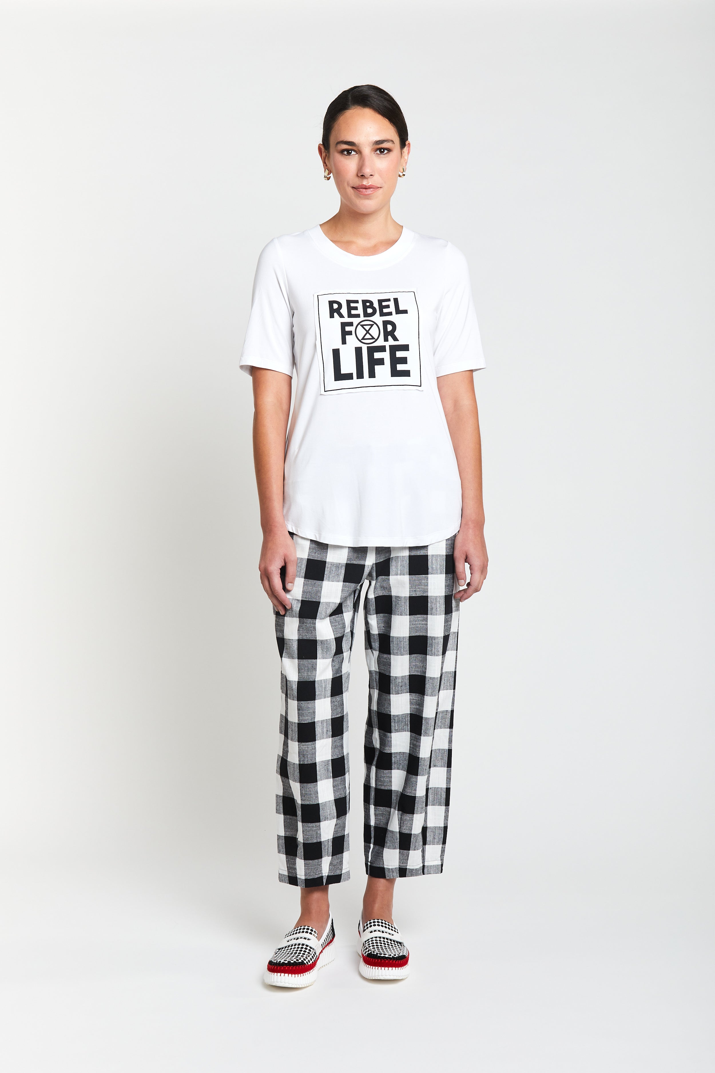 Rebel For Life Tee - White