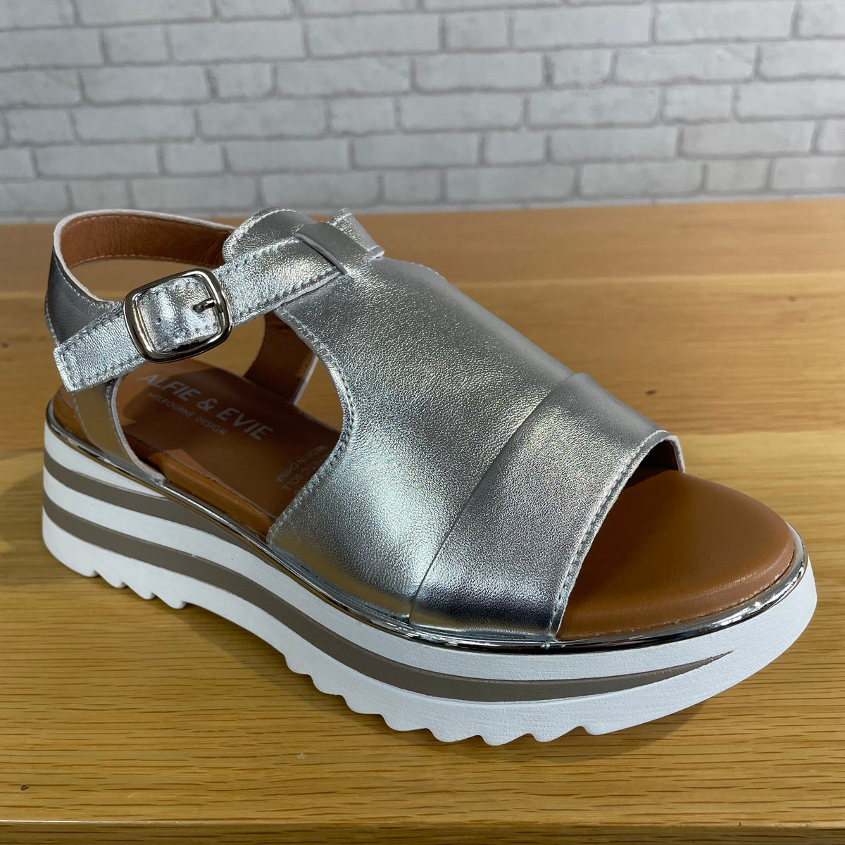 Alfie & Evie Hallie Flatform - Silver