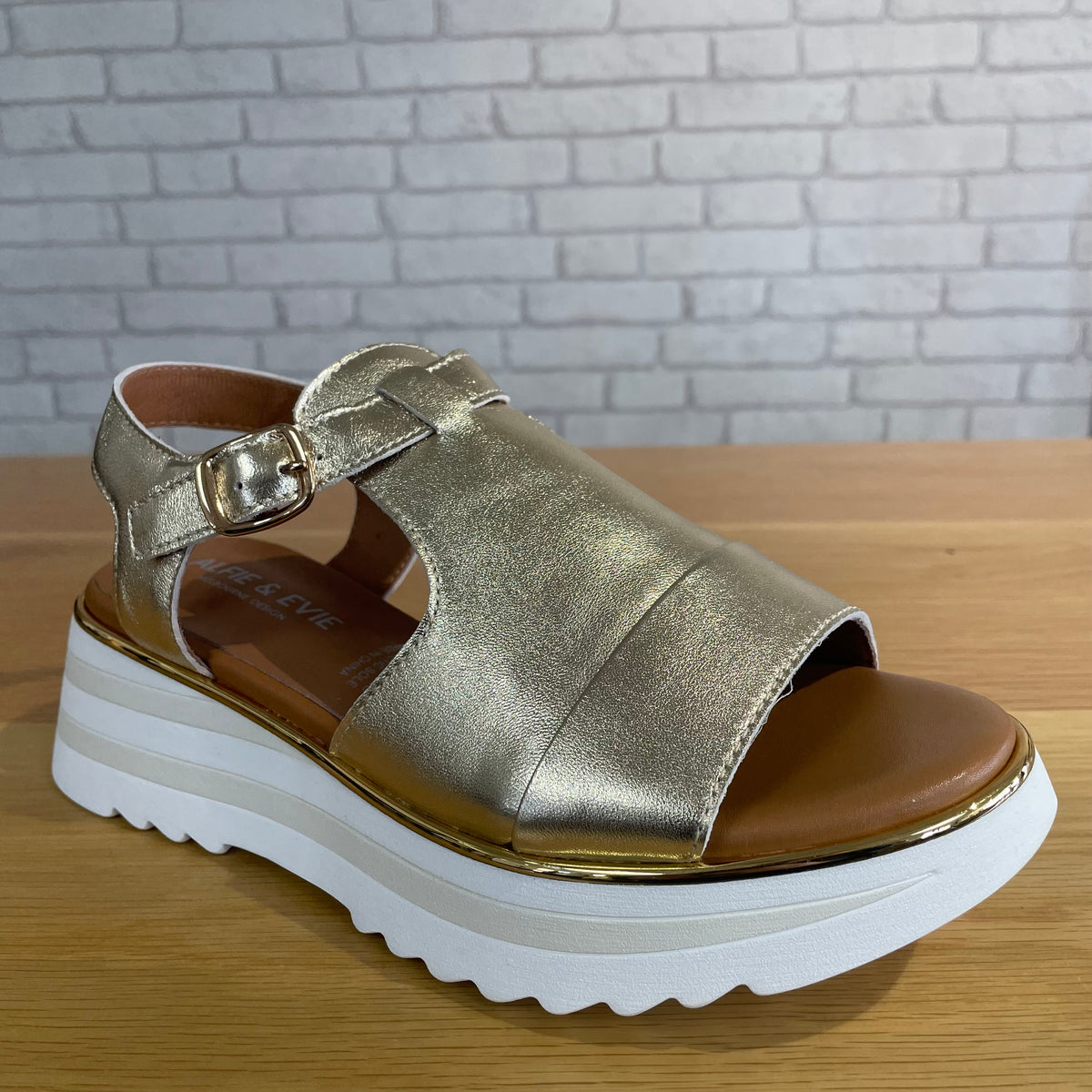 Alfie & Evie Hallie Flatform - Gold