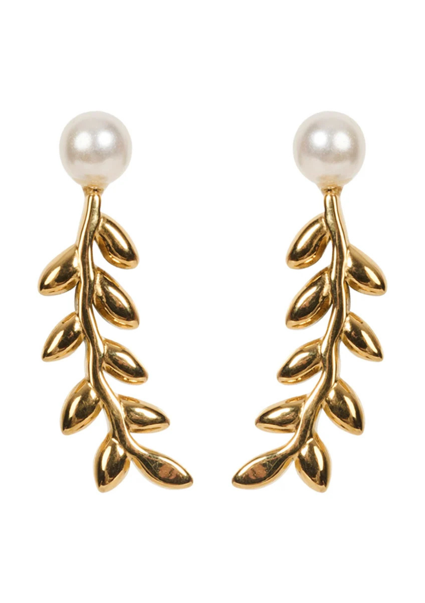 Alegria Earring - Pearl Leaf