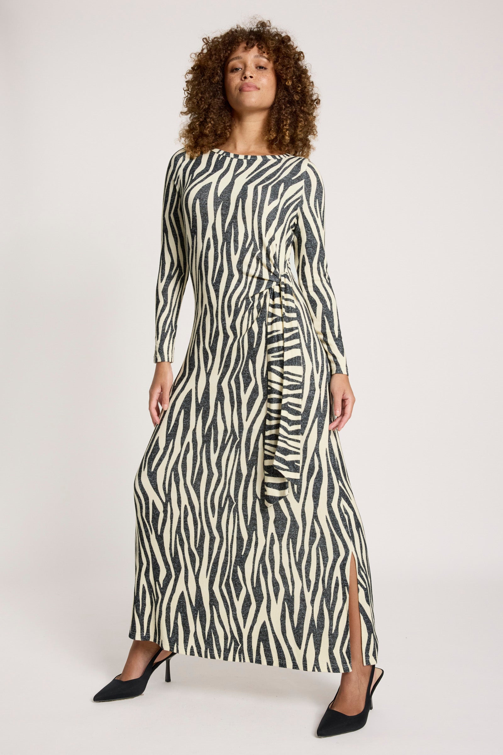 Aria Tie Maxi Dress - Savanna