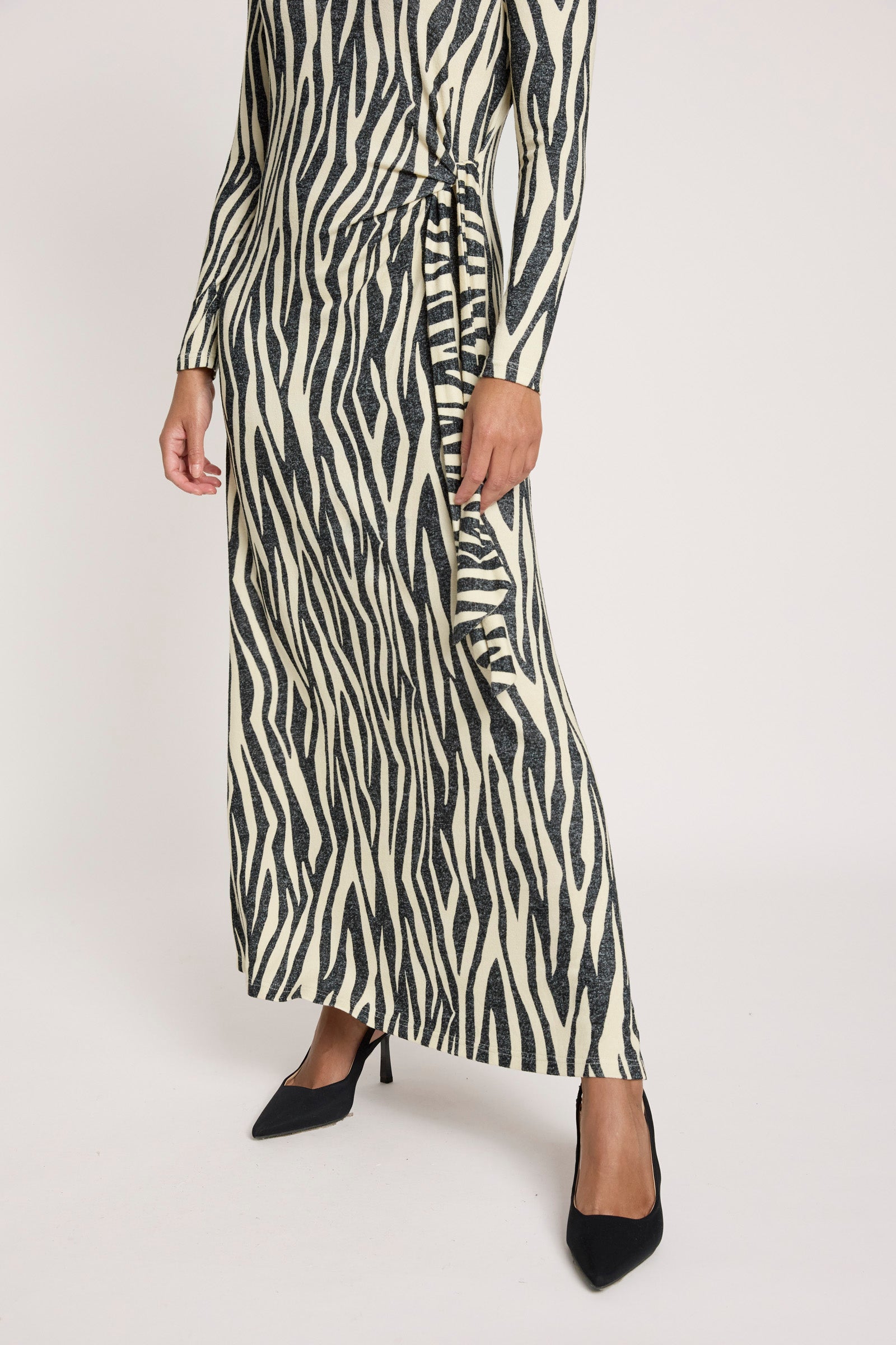 Aria Tie Maxi Dress - Savanna