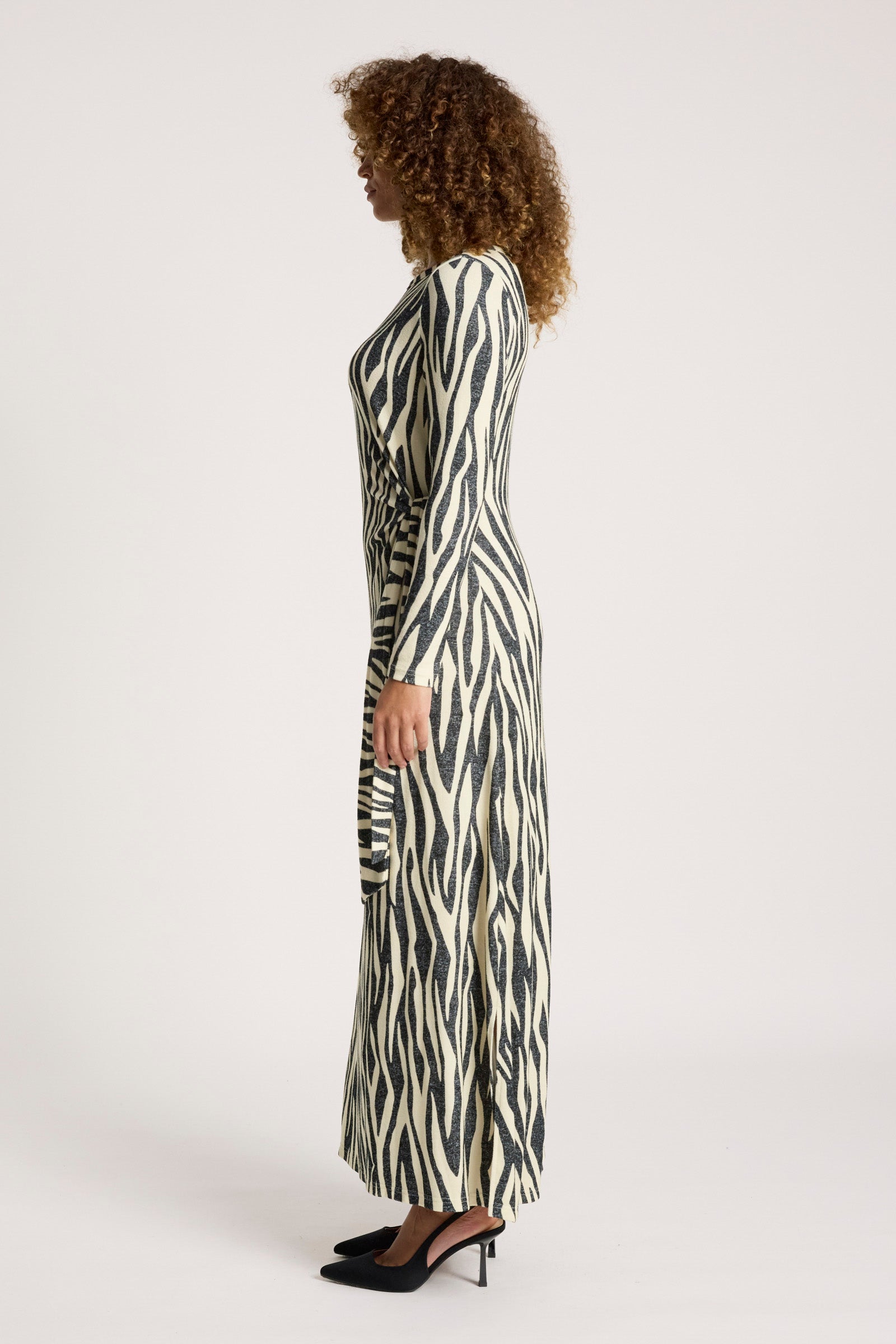 Aria Tie Maxi Dress - Savanna