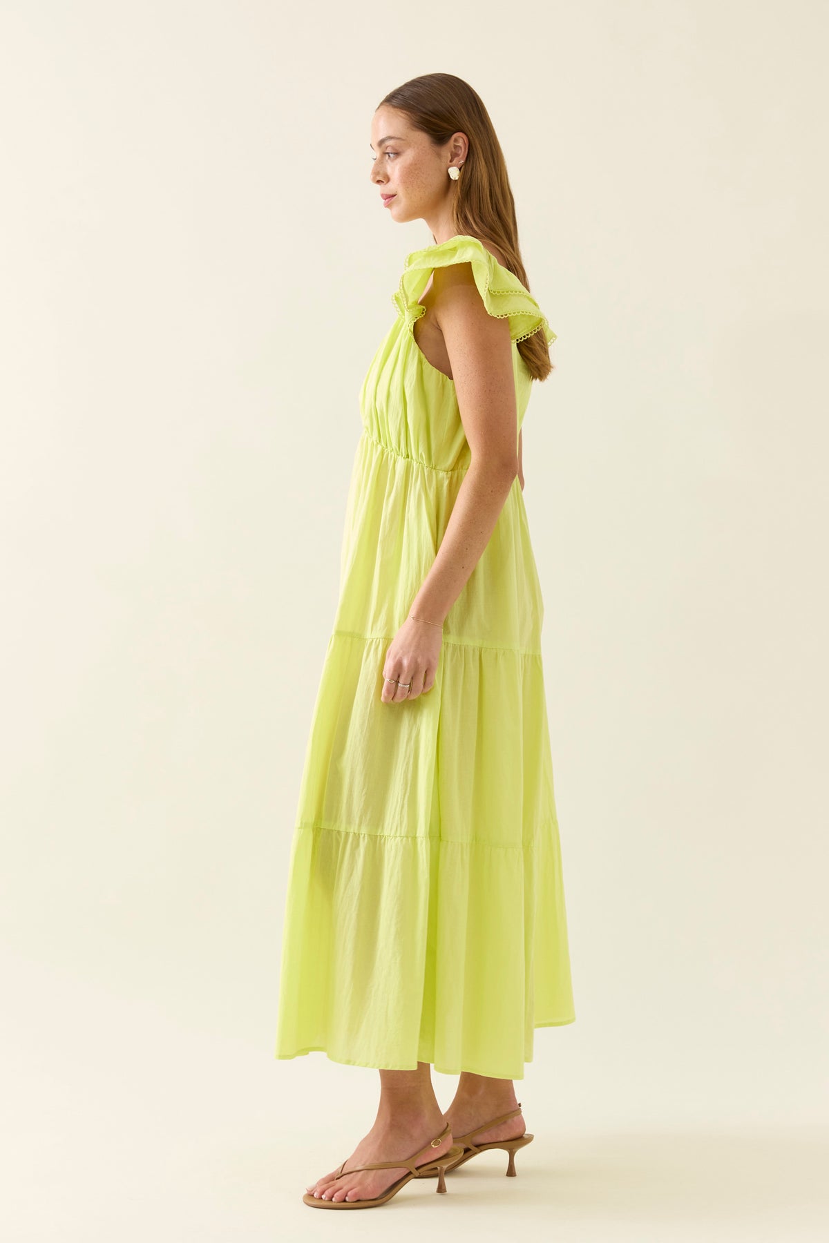 Isle of Mine CLEARANCE Aurora Frill Tank Dress - Pomelo