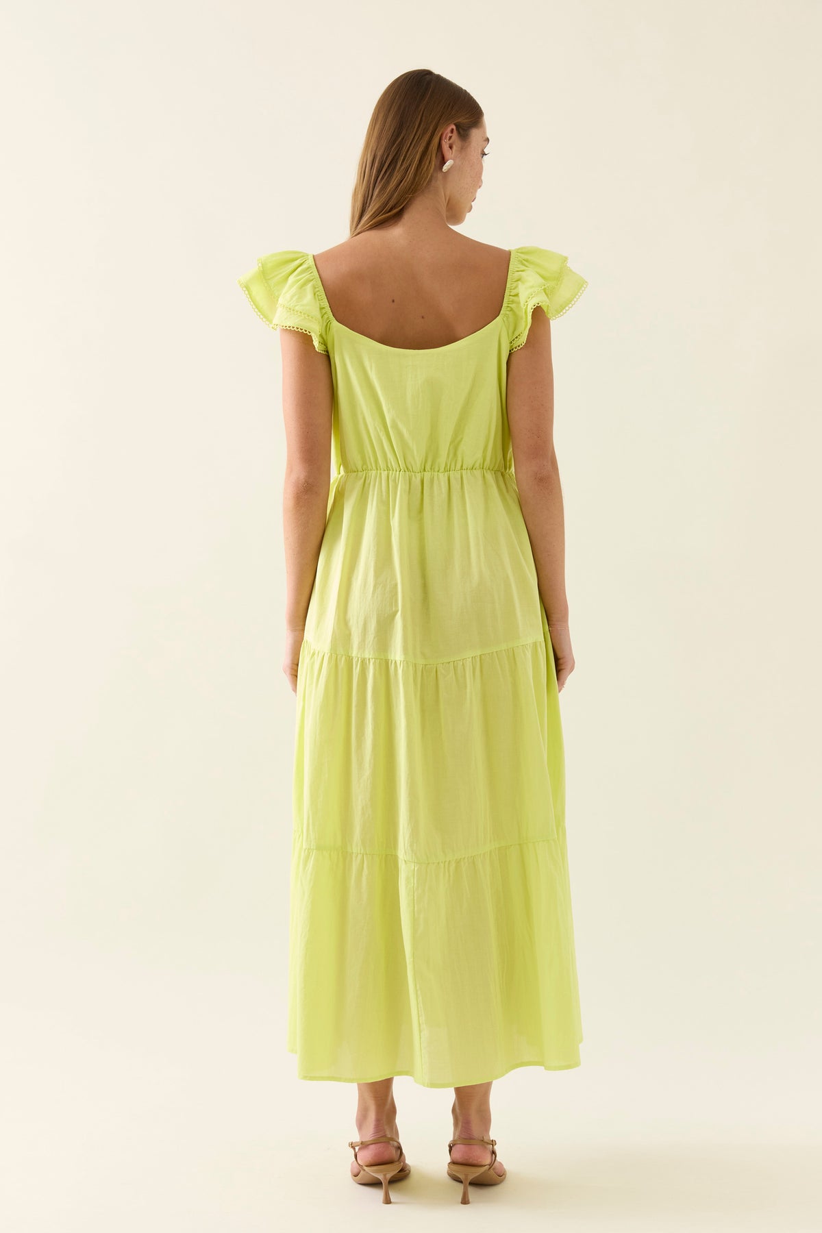 Isle of Mine CLEARANCE Aurora Frill Tank Dress - Pomelo