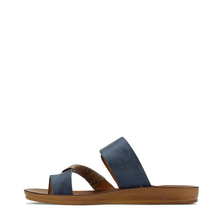 Bria Sandals - Navy