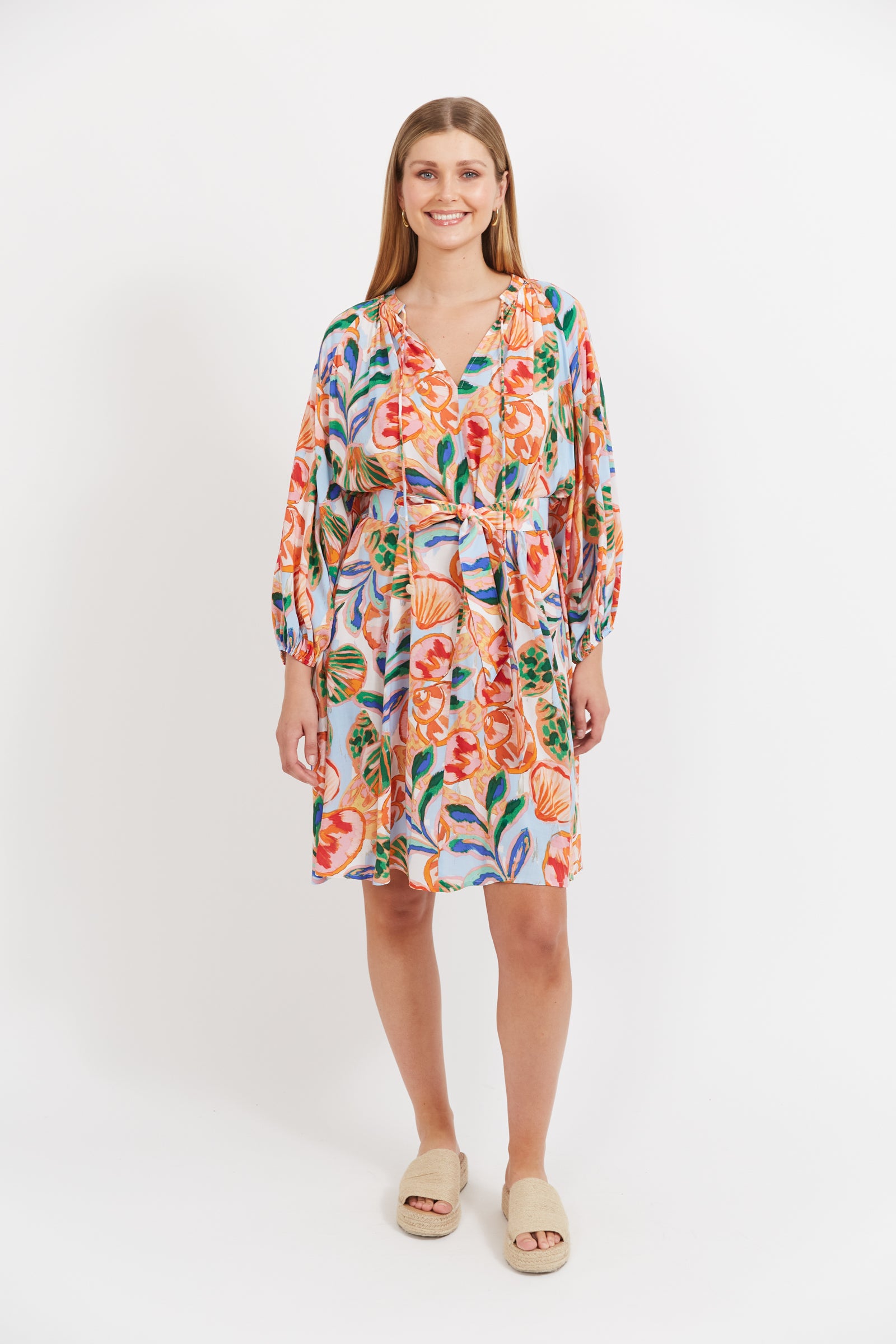 Baja Relaxed Dress - Tide