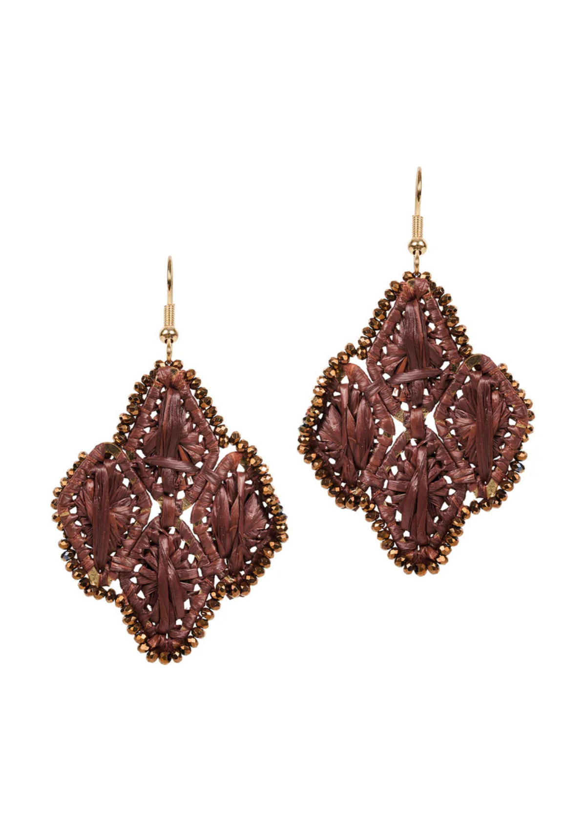 Eb + Ive Berber Woven Earring - Mahogany