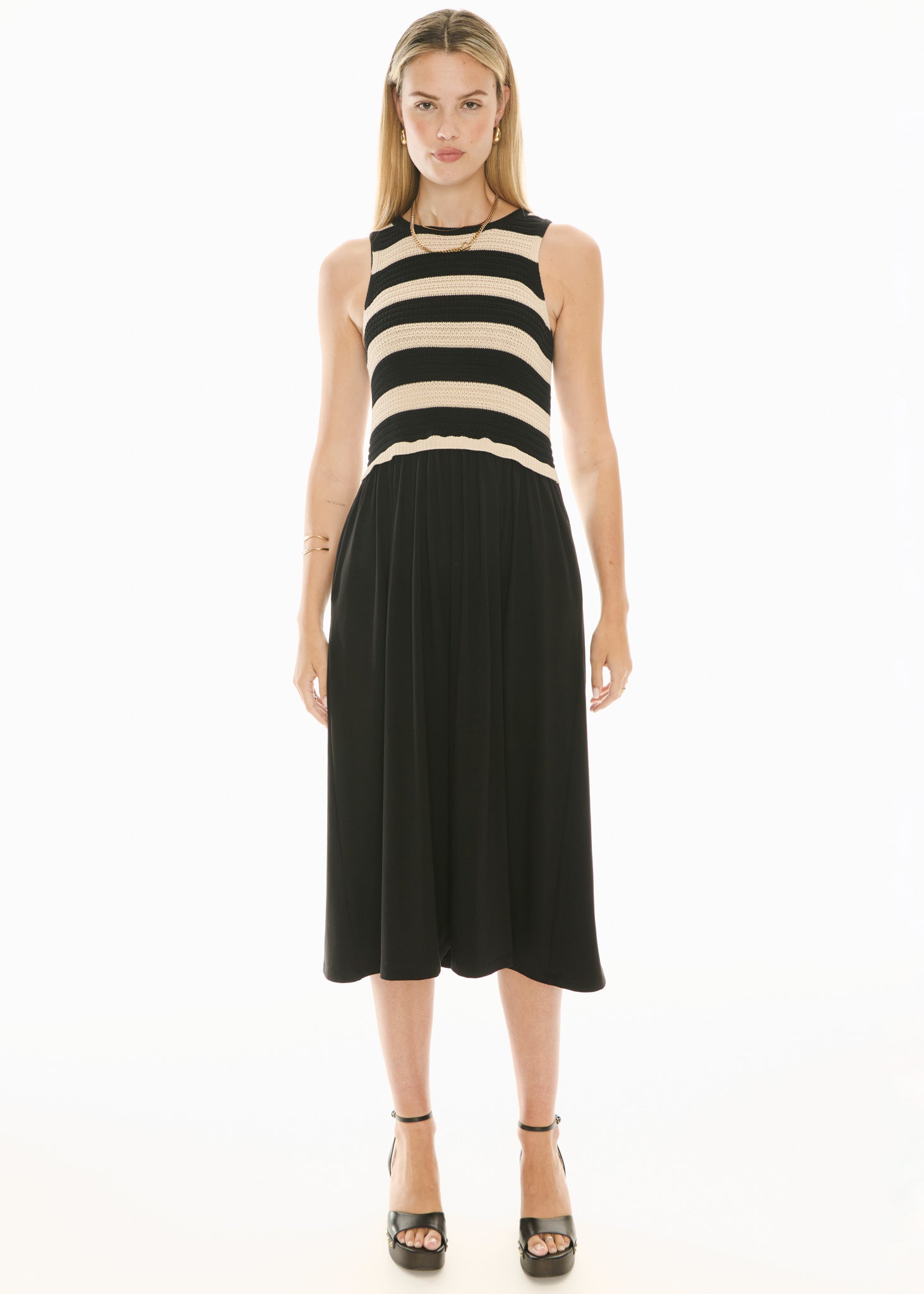 Bonde Knit Dress - Black / Ivory