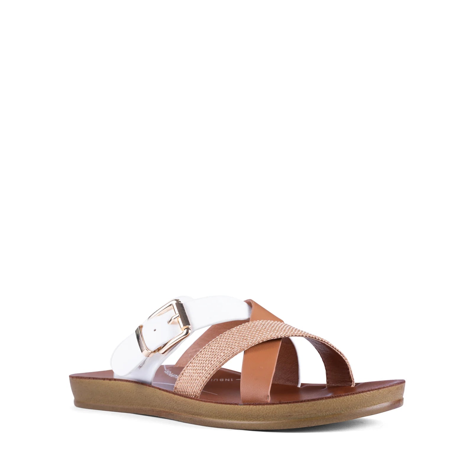 Brik Sandals - White / Brdy / Raffia