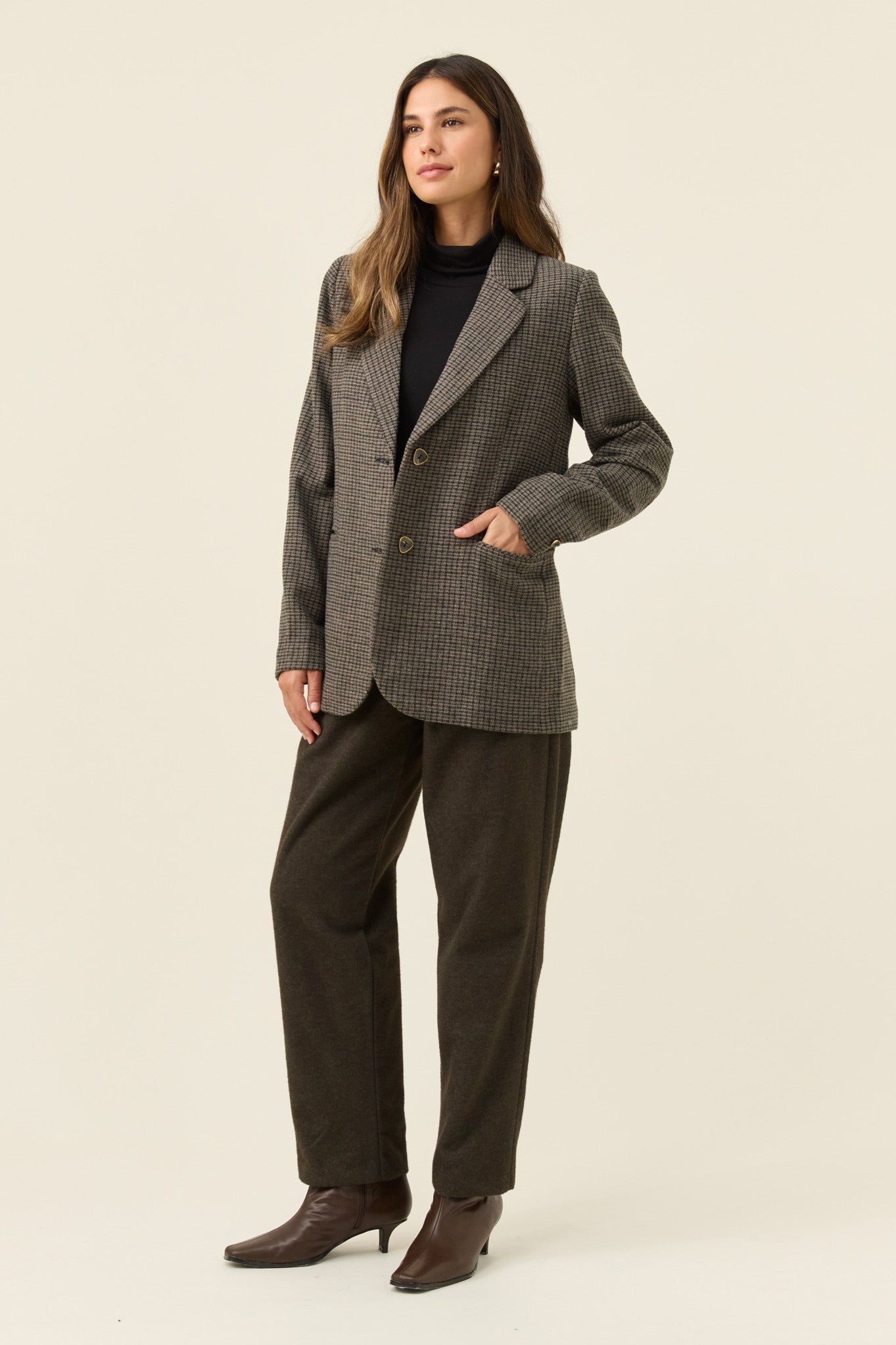 Cassidy Blazer - Charcoal