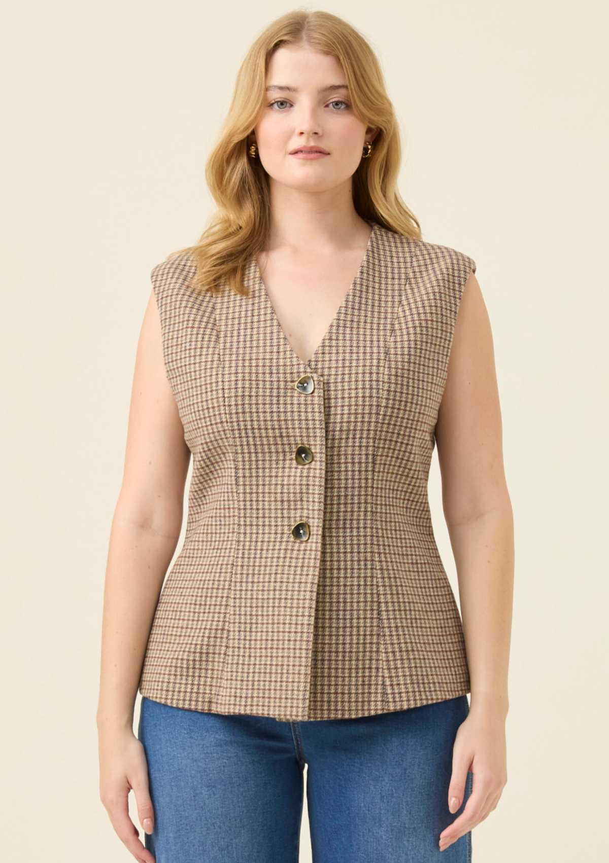 Isle of Mine Cassidy Vest - Taupe