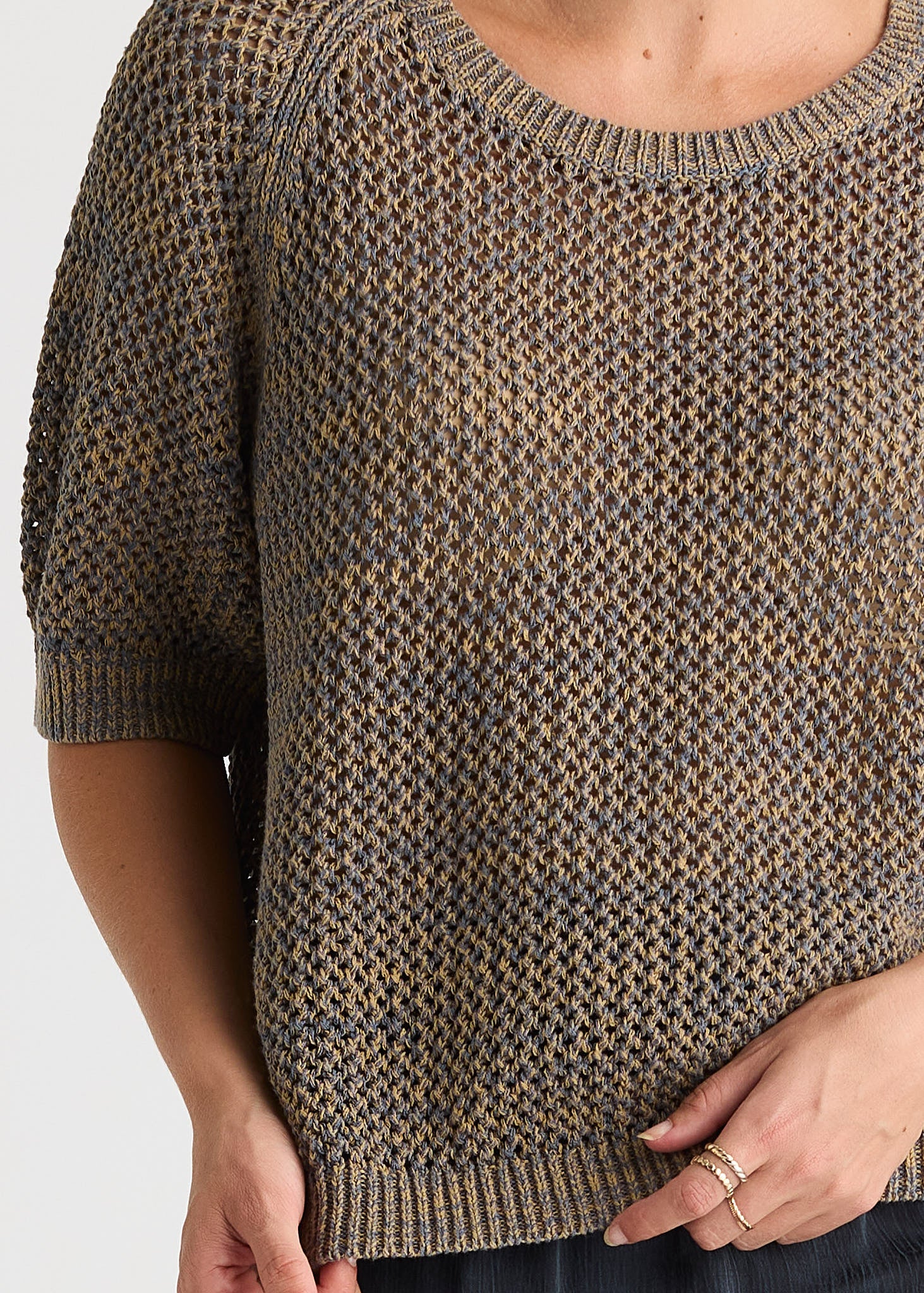Colour Mix Top - Graphite