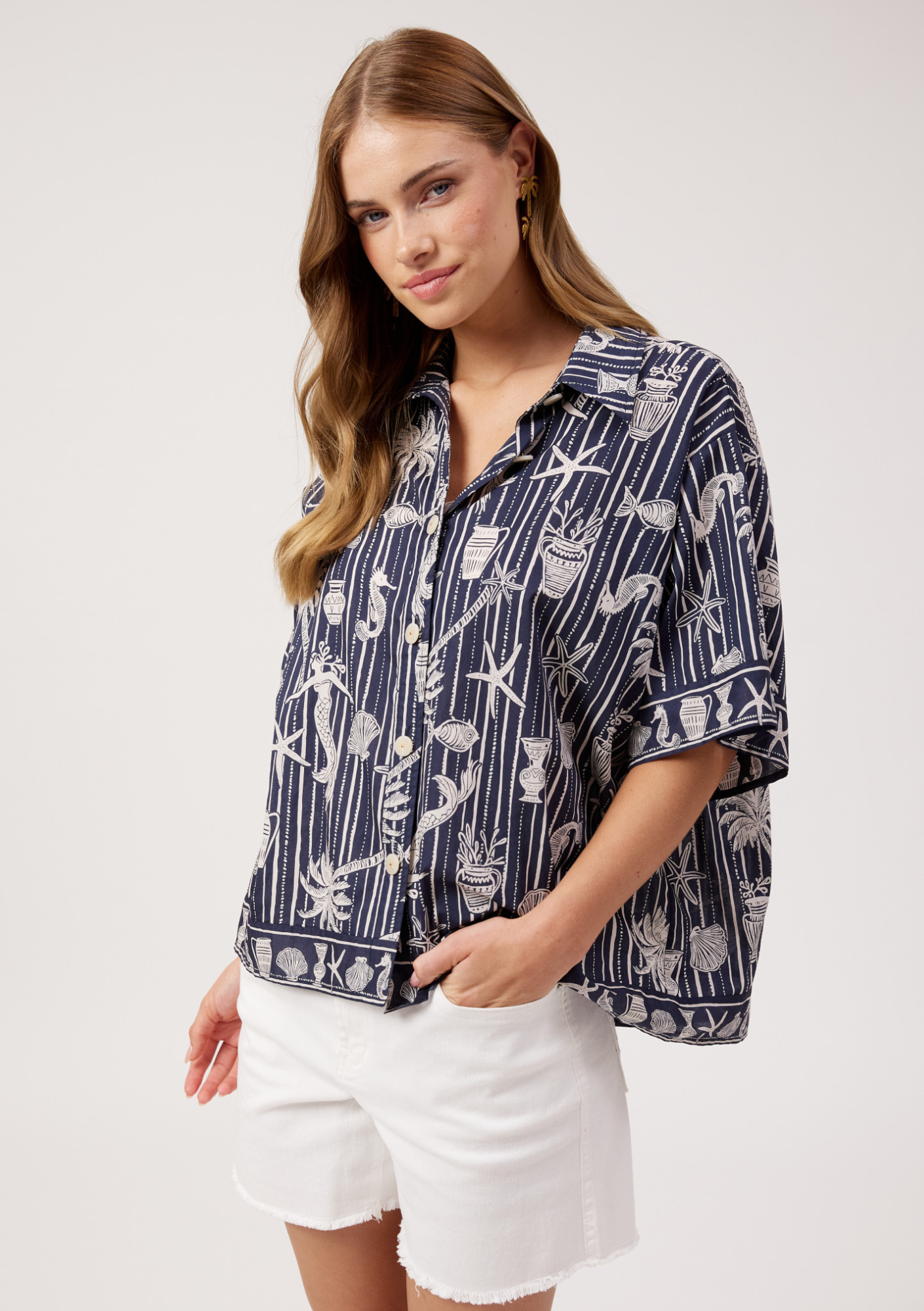 Crete Shirt - Sea