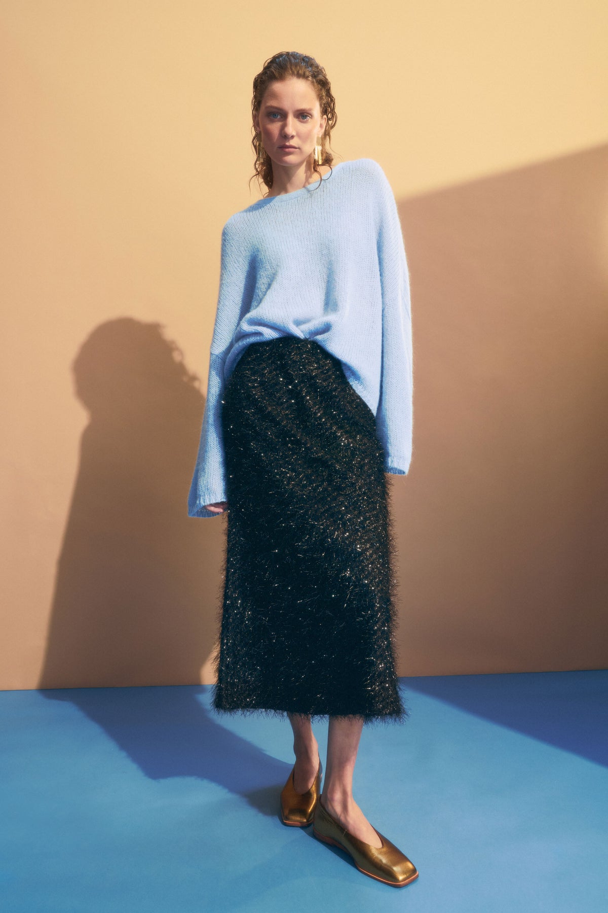 Elk Agna Sweater - Pearl Blue