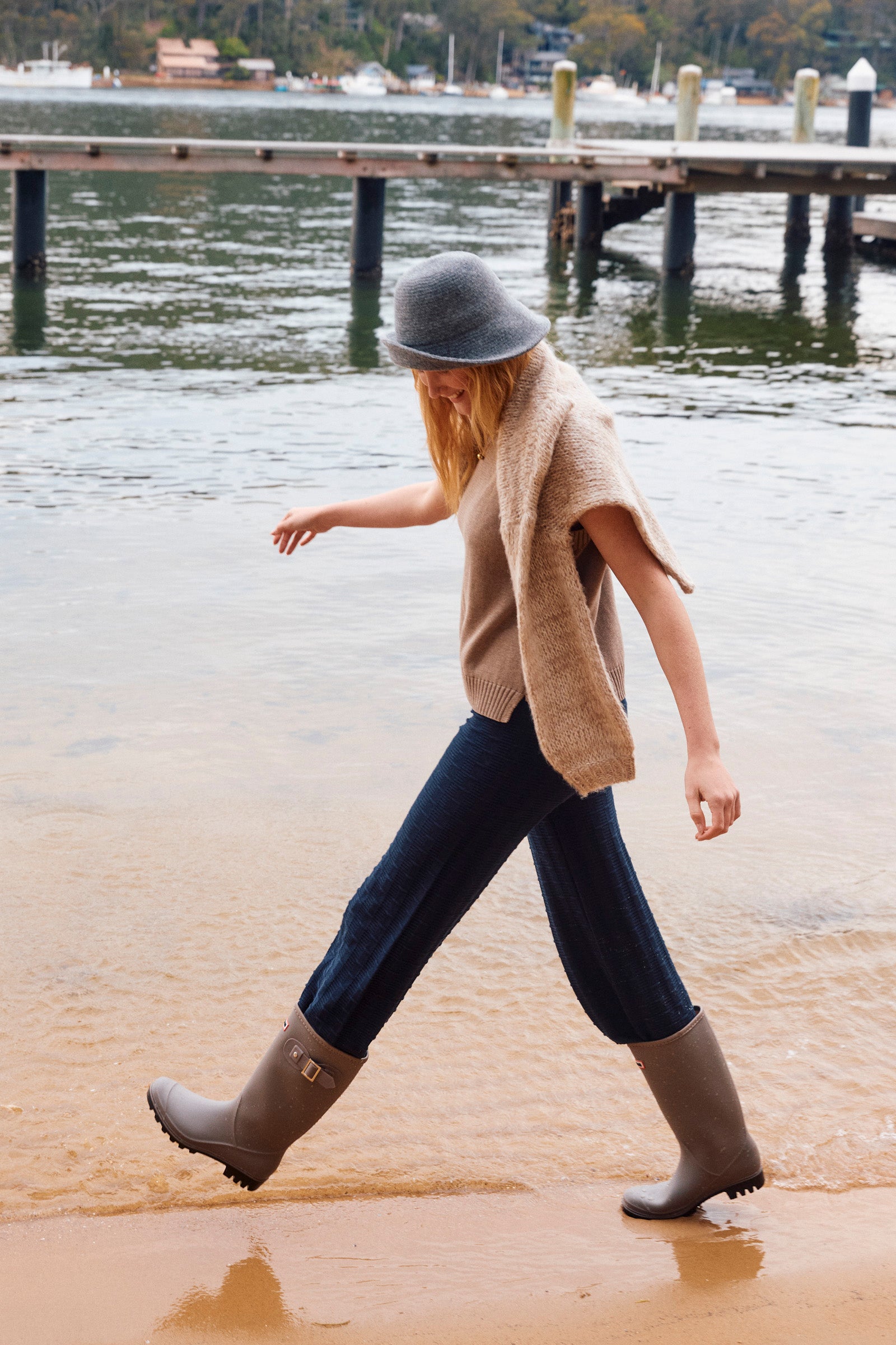 Darby Knit Vest - Stone