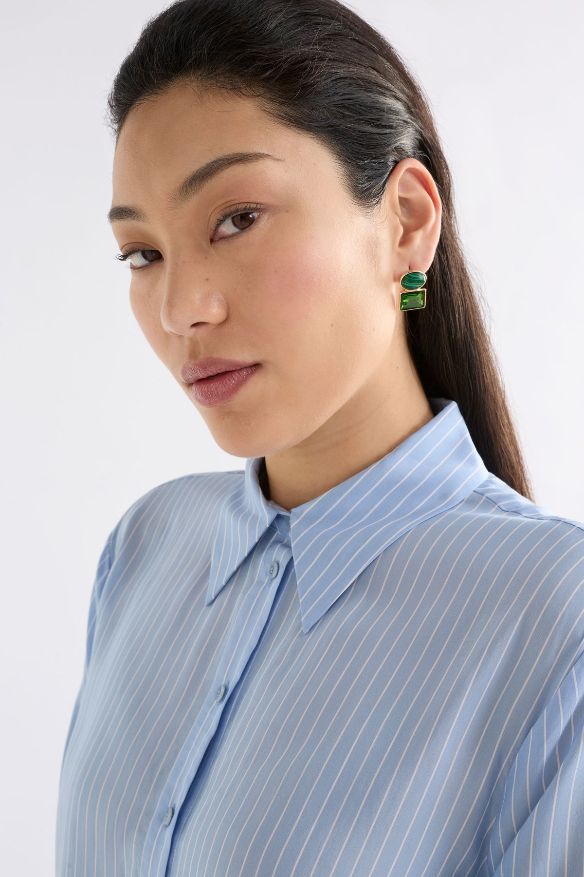 Elk Kempa Earring - Malachite Green
