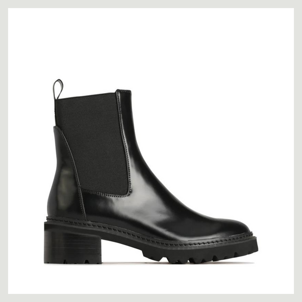 Linear Ankle Boots - Black Box