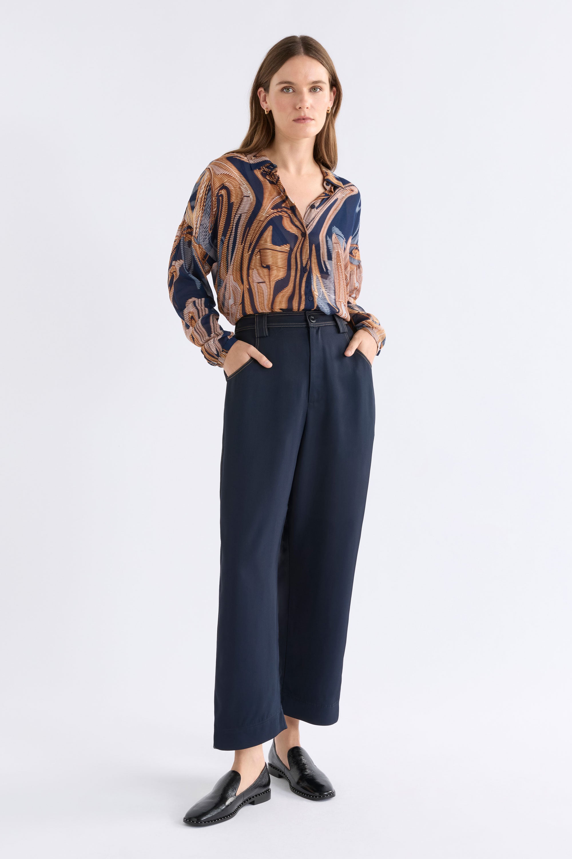 Eir Sheer Shirt - Brandr Print COMING SOON