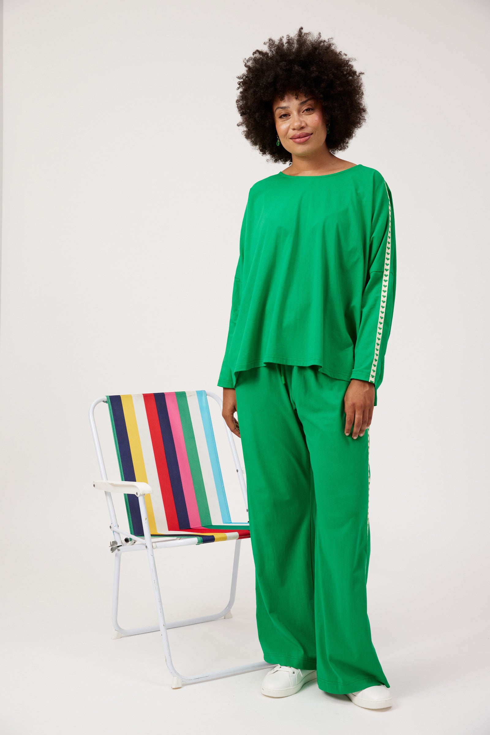 Elba Heart Pant - Green
