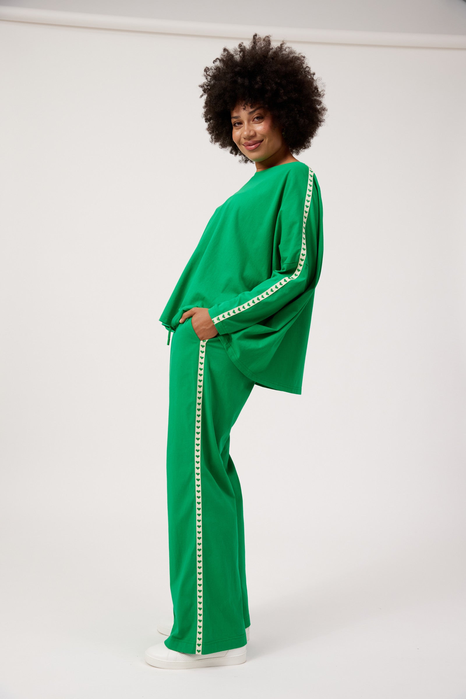 Elba Heart Pant - Green
