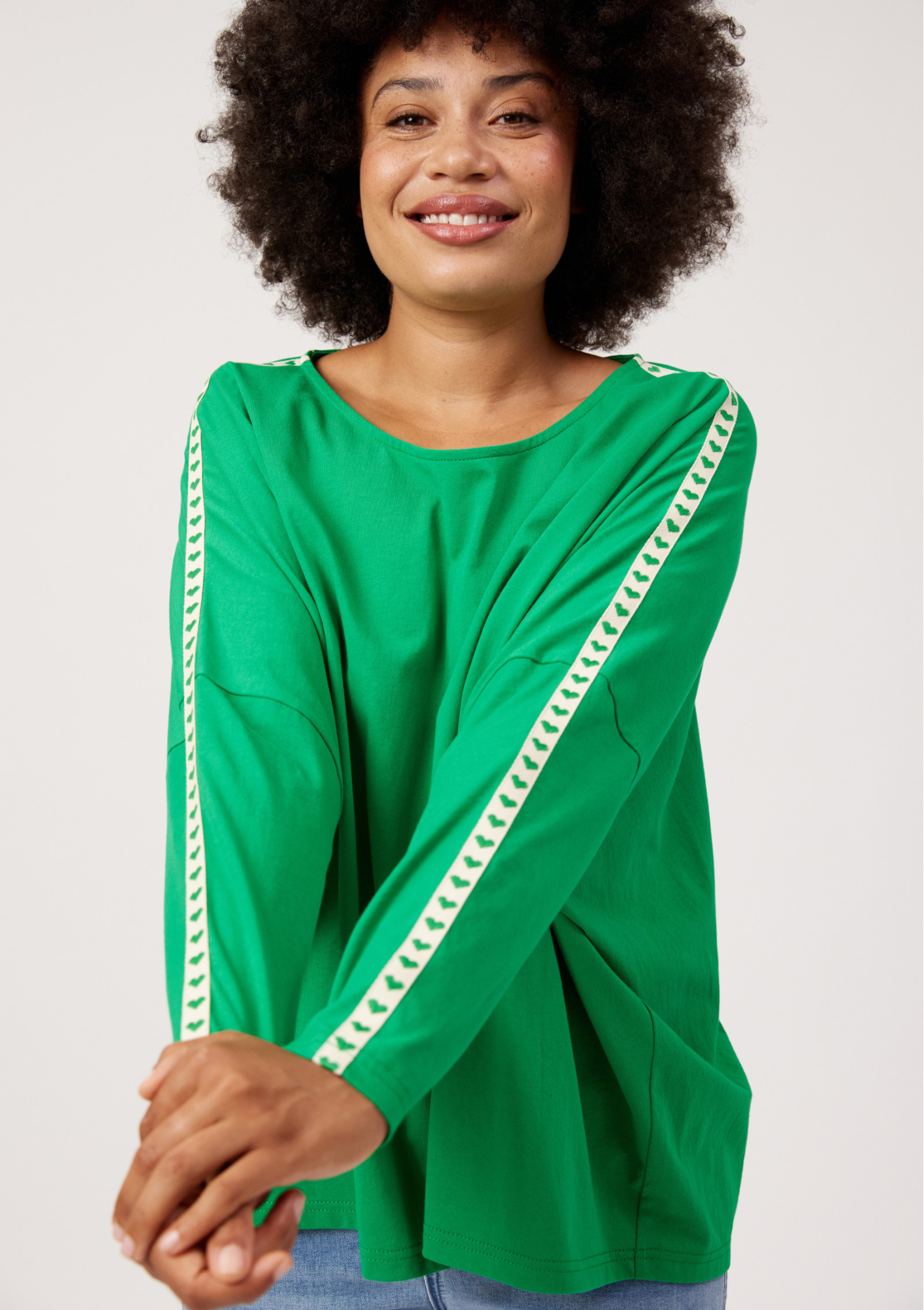 Elba Long Sleeve T Shirt - Green