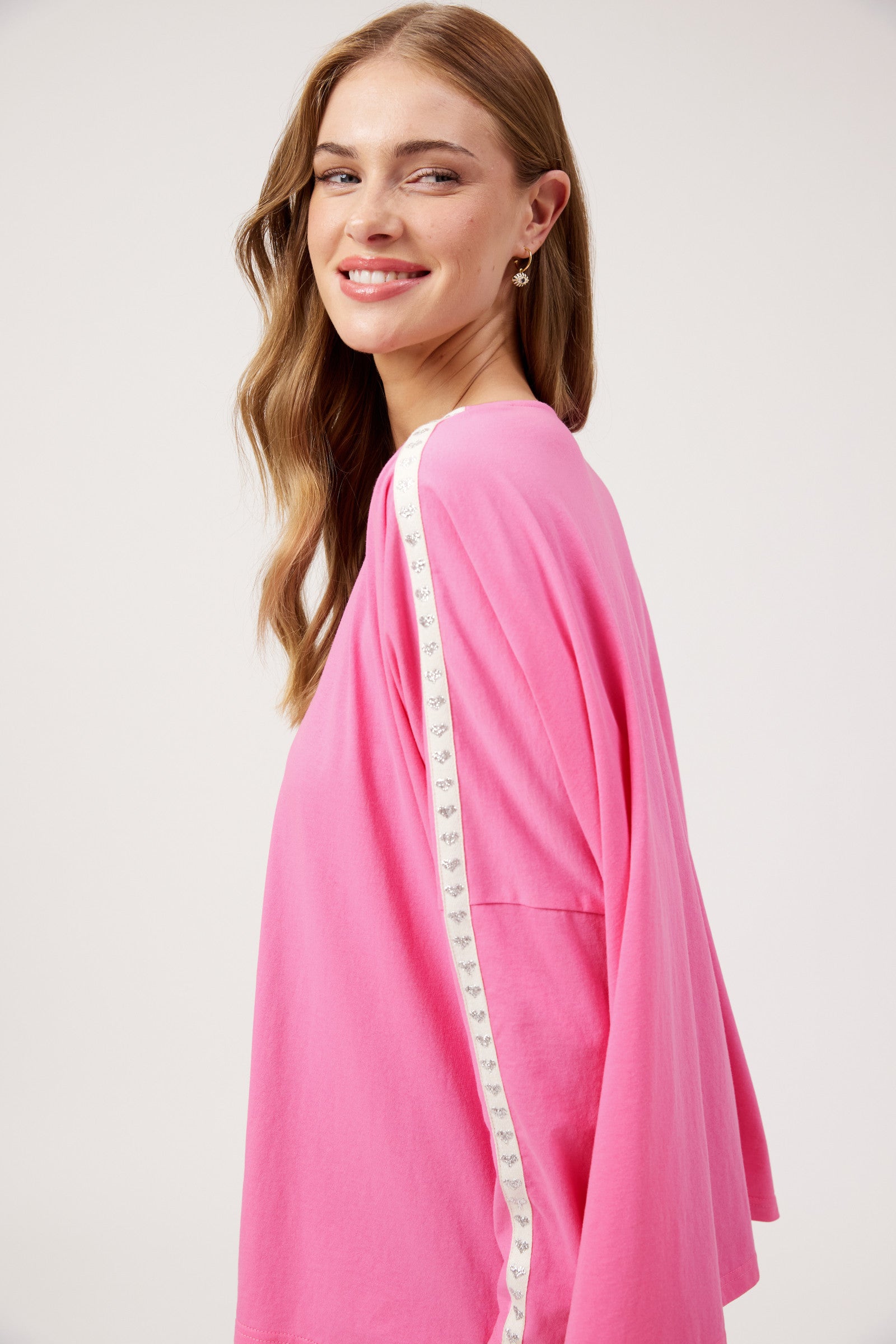 Elba Long Sleeve T Shirt - Pink