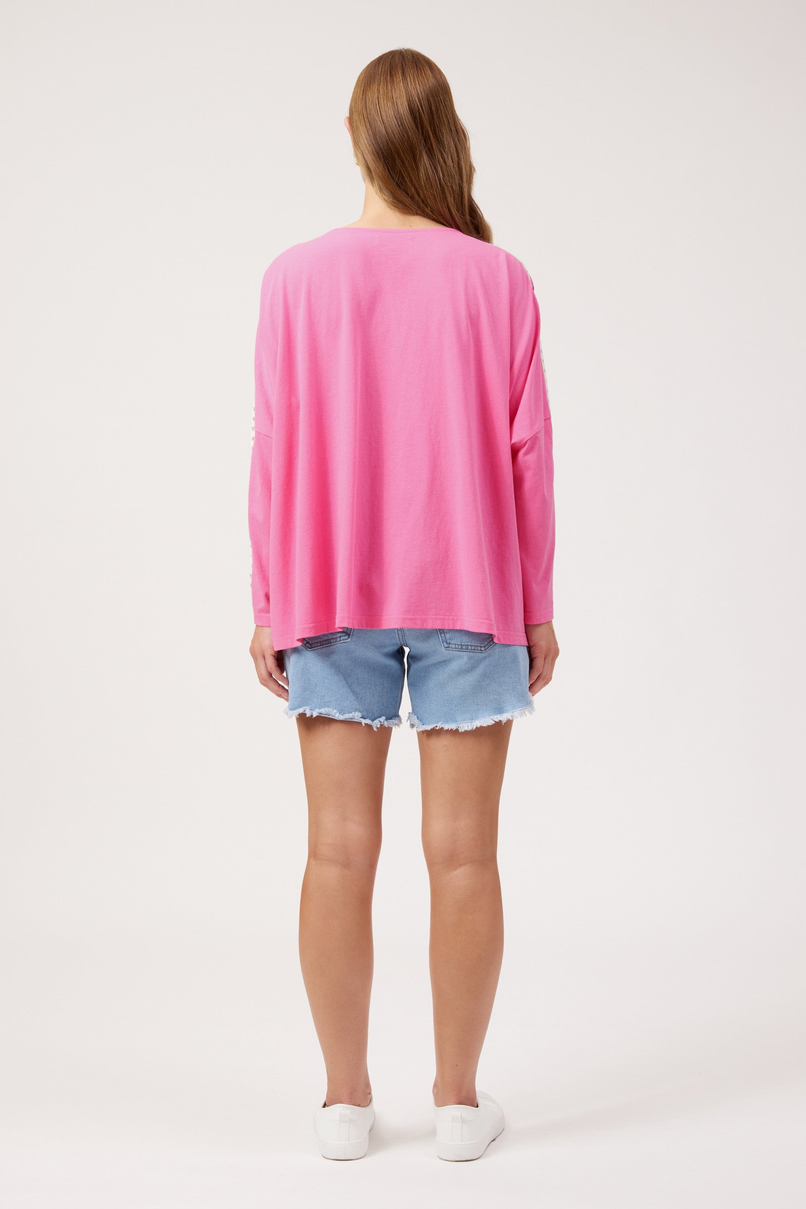 Elba Long Sleeve T Shirt - Pink