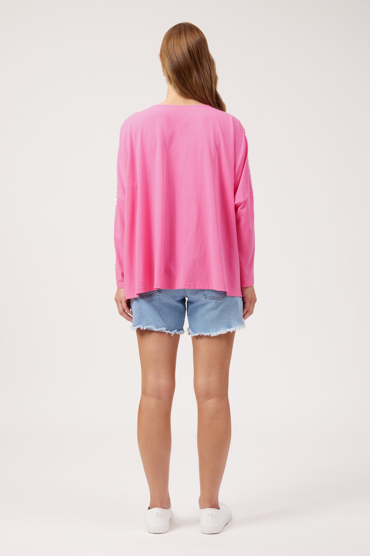 Haven Elba Long Sleeve T Shirt - Pink