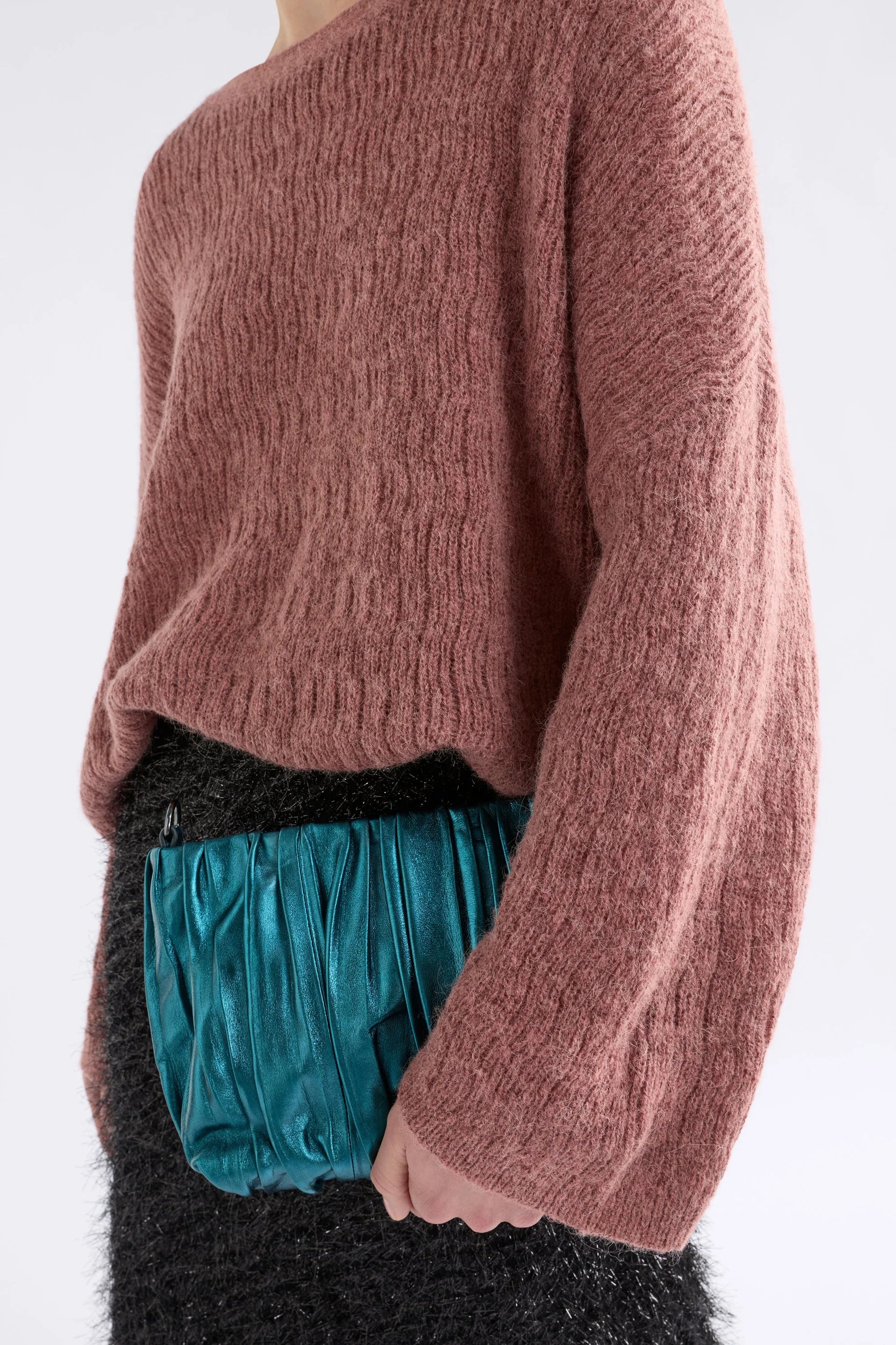 Agna Pattern Sweater - Rosewood