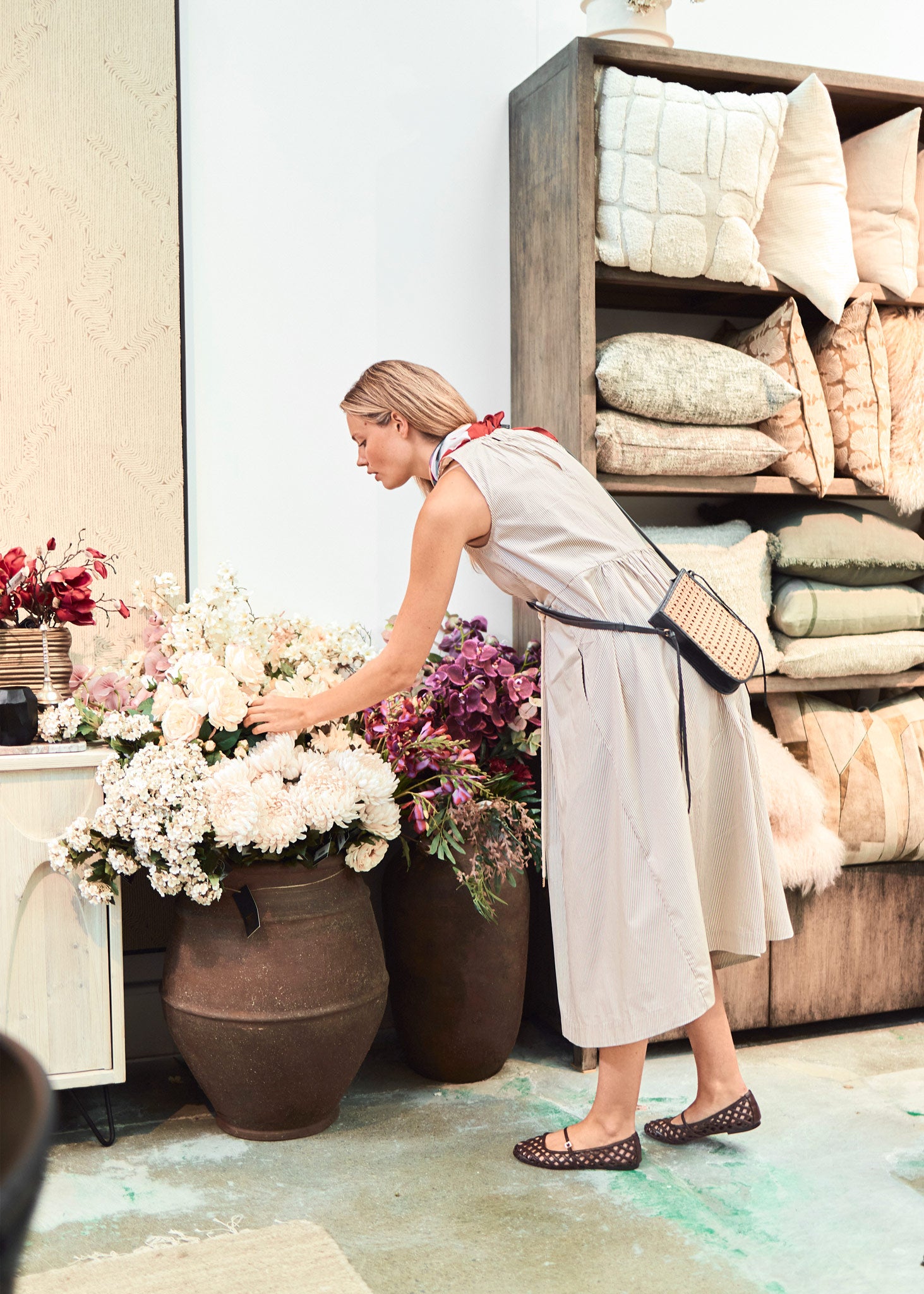 Fable Tank Dress - Ivory / Ink