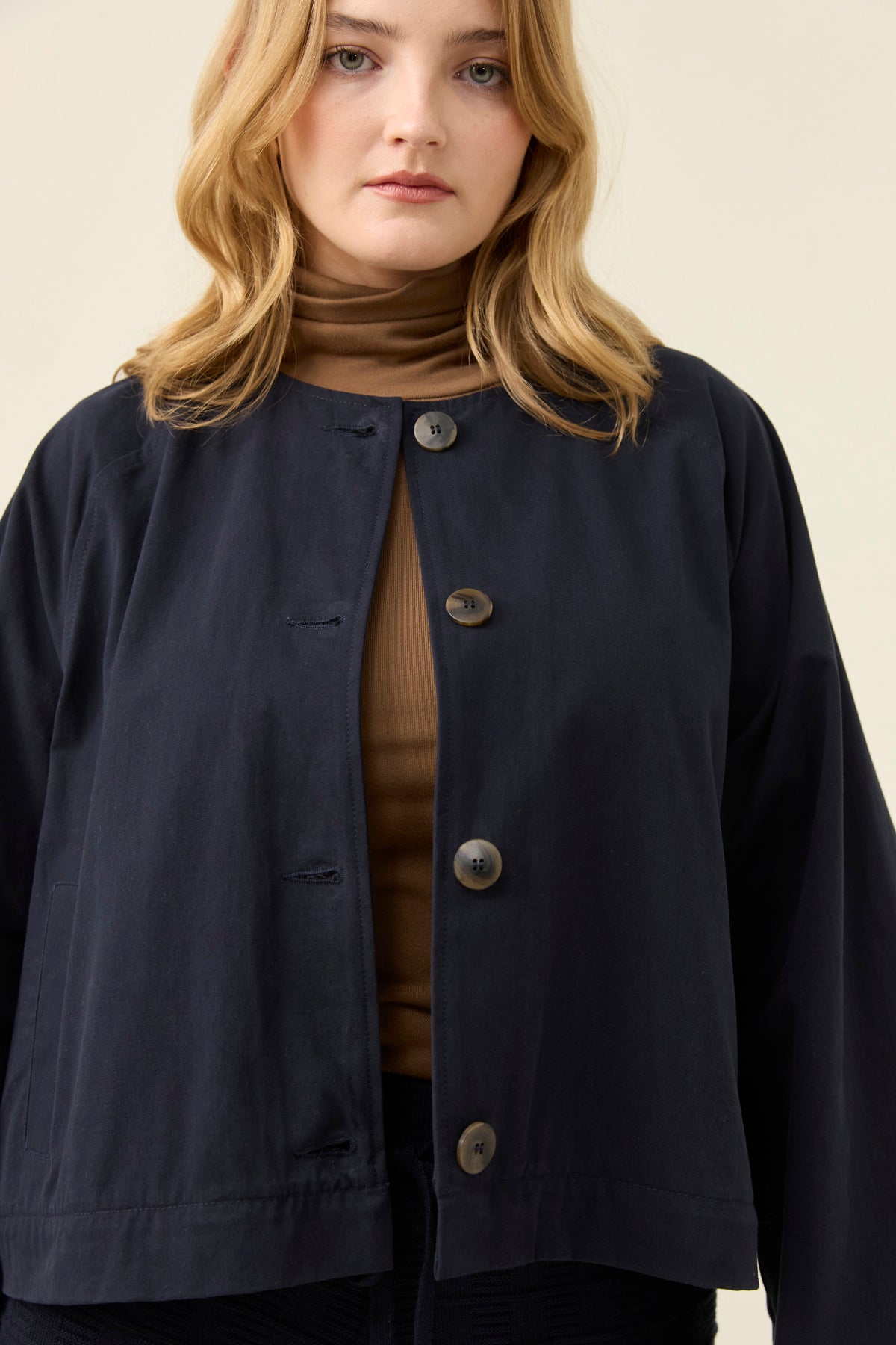 Isle of Mine Farida Convertible Coat - Navy
