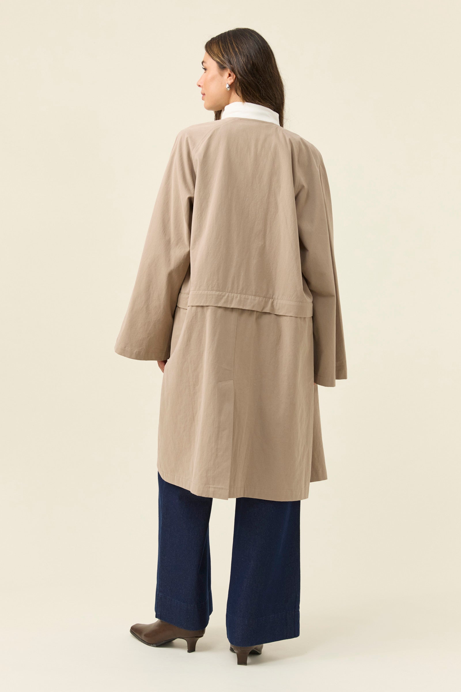 Farida Convertible Coat - Stone