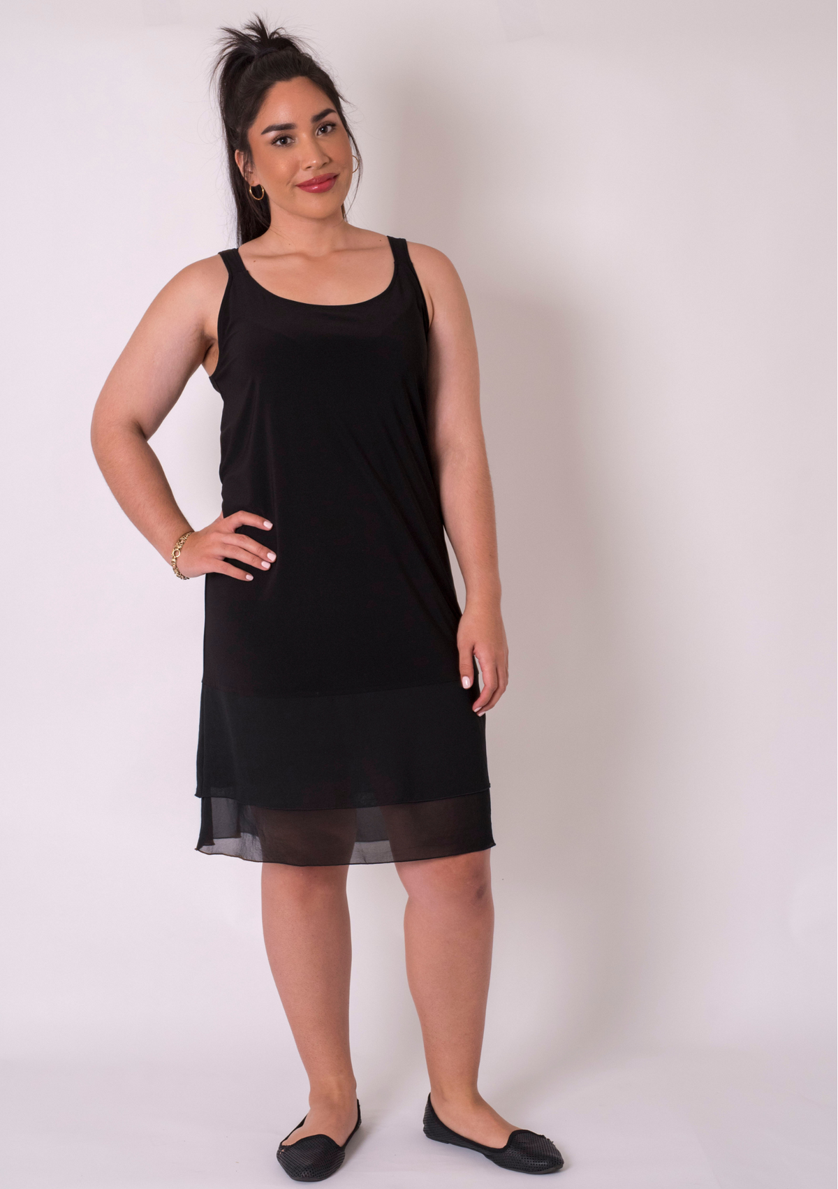 Cashews CLEARANCE Frill Slip - Black